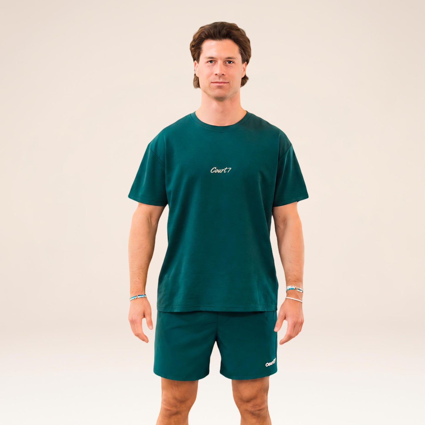 COURT7 AD-IN Basic 2.0 Tričko Unisex - tmavě zelená
