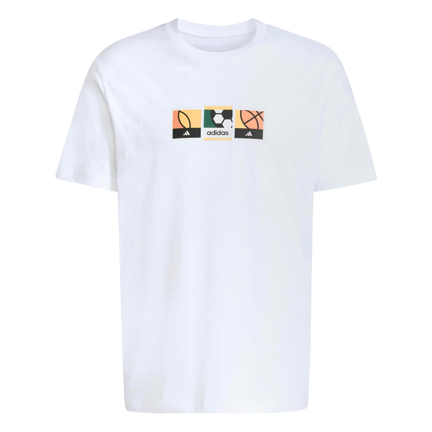 adidas MOS Stamps Graphic Tričko Muži - bílá, vícebarevné