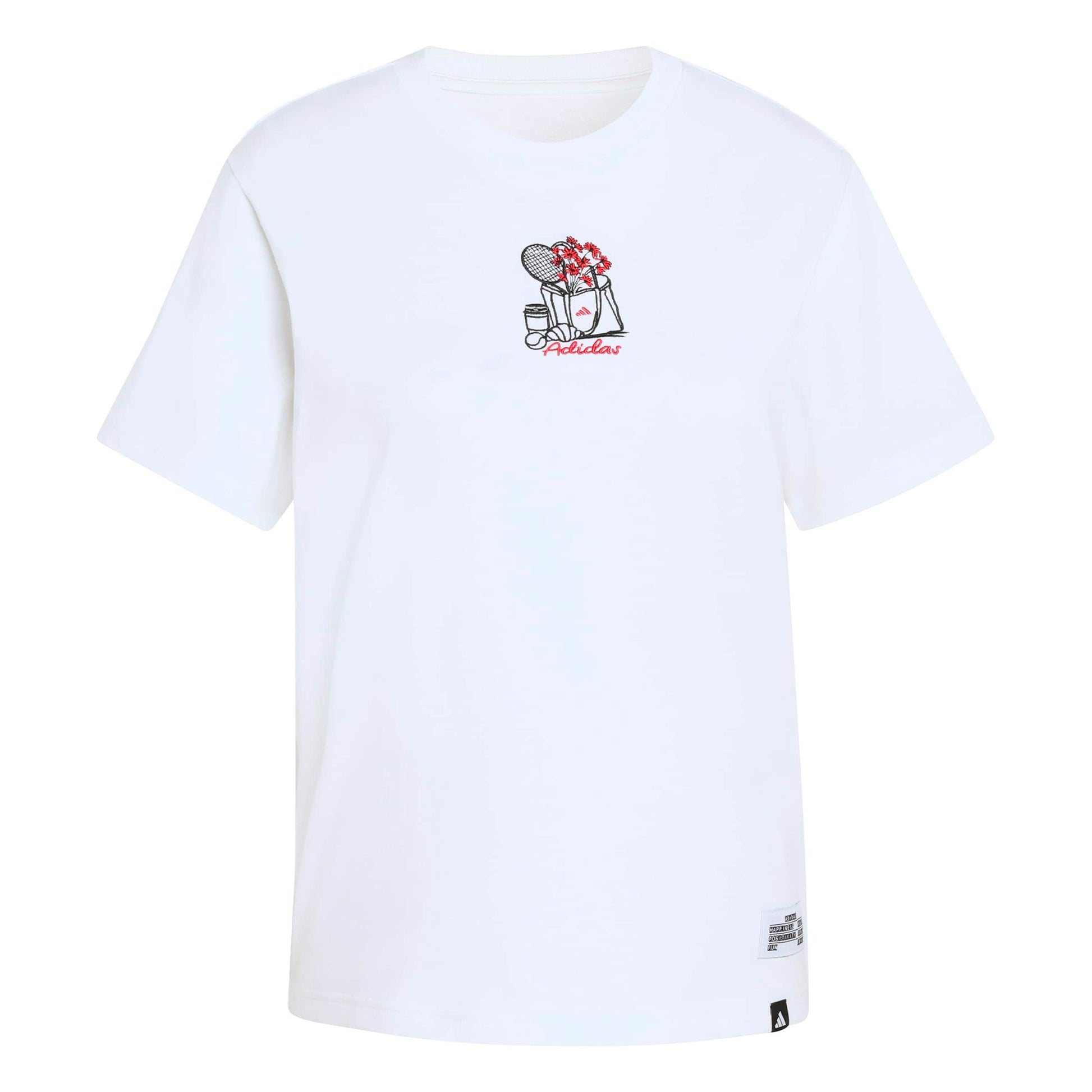 adidas MINI Embroidery Graphic Tričko Dámy - bílá, vícebarevné
