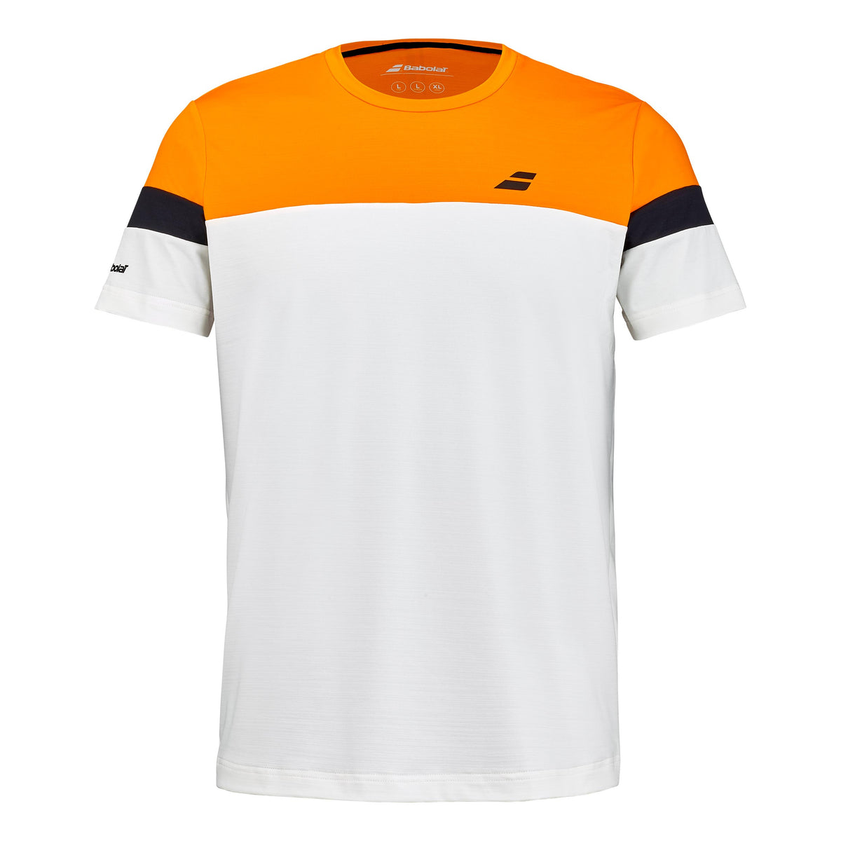 Babolat Performance Crew Neck Tričko Muži - krémová, oranžová