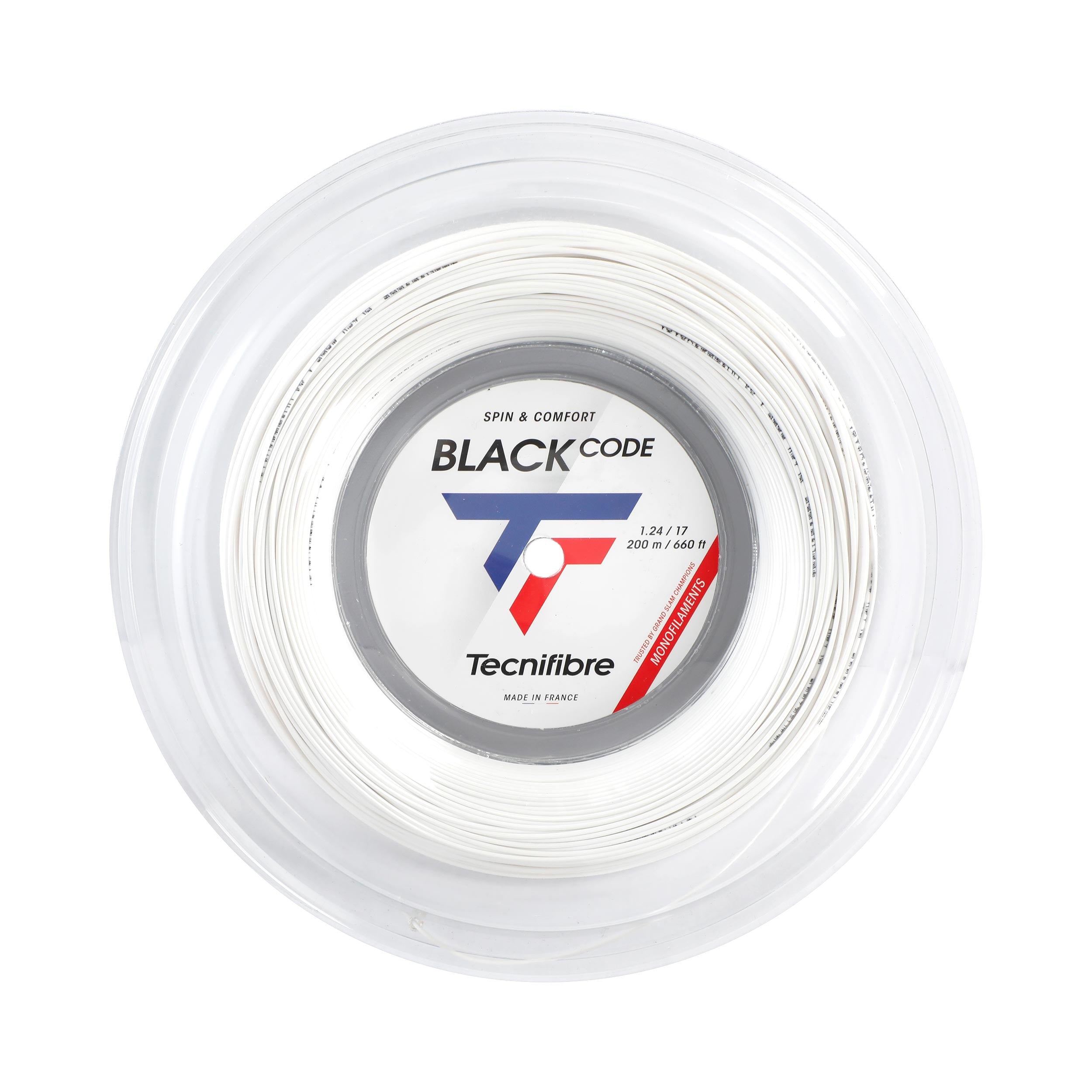 Tecnifibre Black Code Spezial Výplet - role 200m - bílá