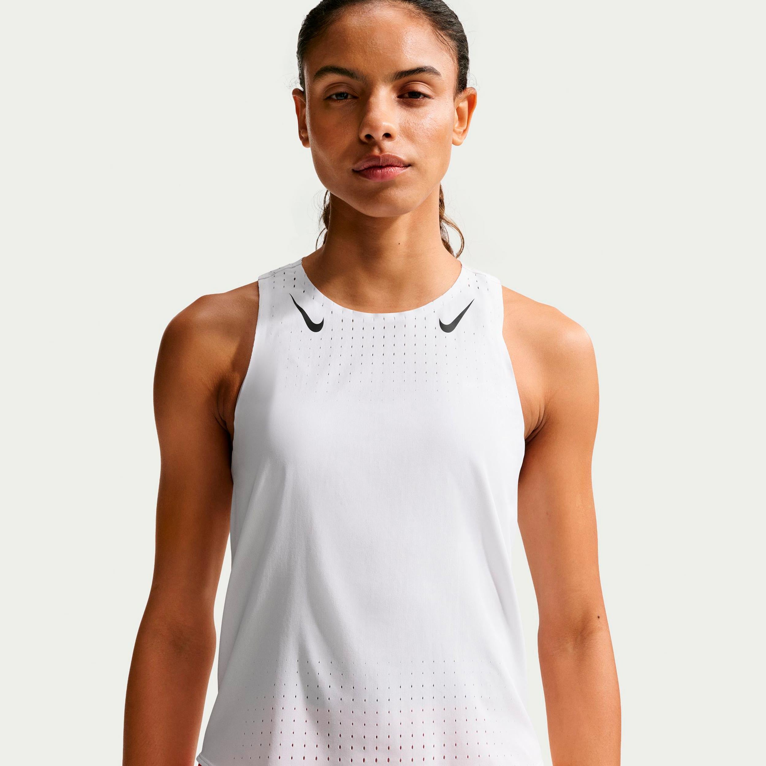 Nike AeroSwift Bežecké tričko Dámy - bílá, černá