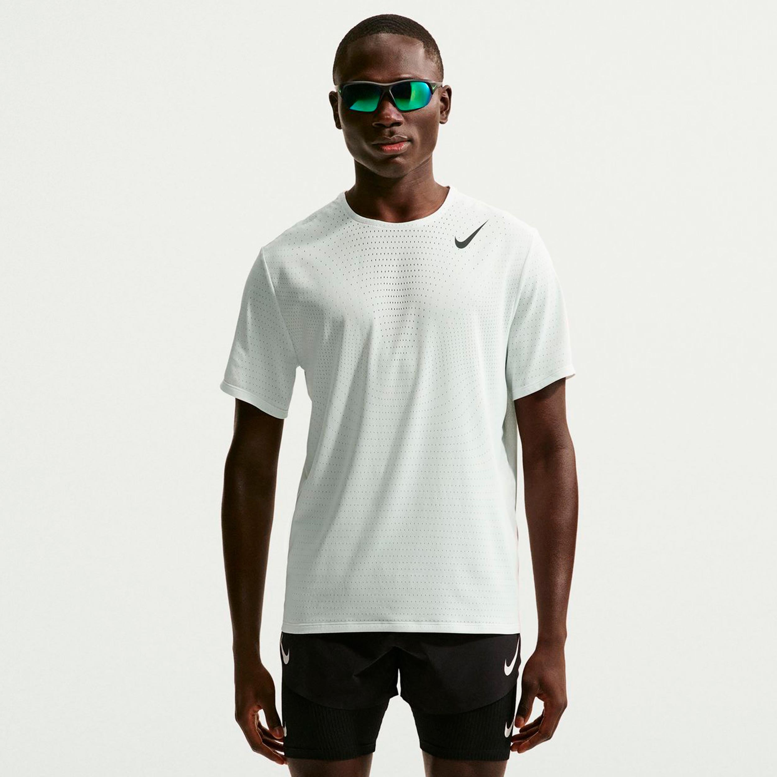 Nike Aeroswift Bežecké tričko Muži - bílá, černá