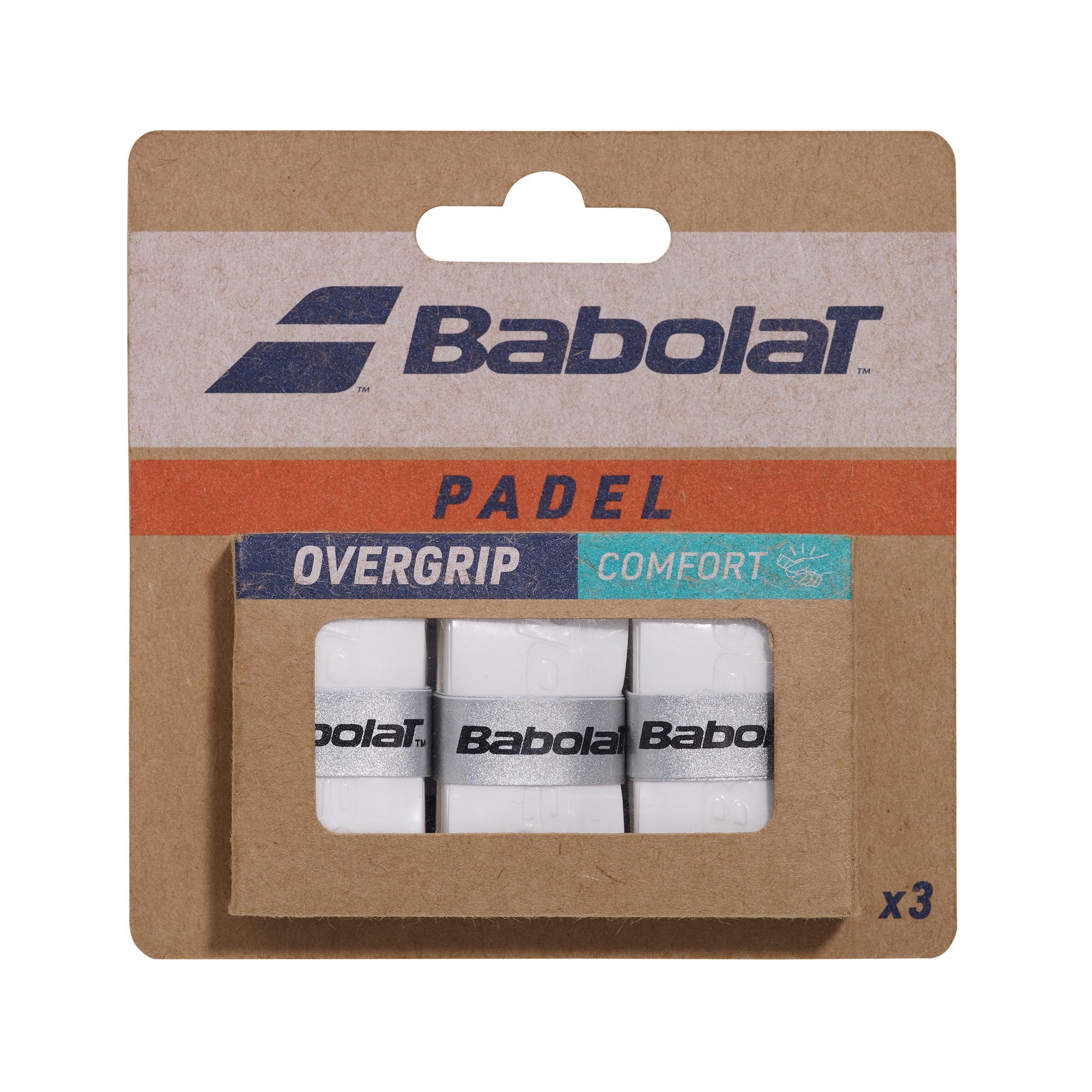 Babolat Comfort Padel X3 Vrchní omotávka pro padelovou raketu - bílá