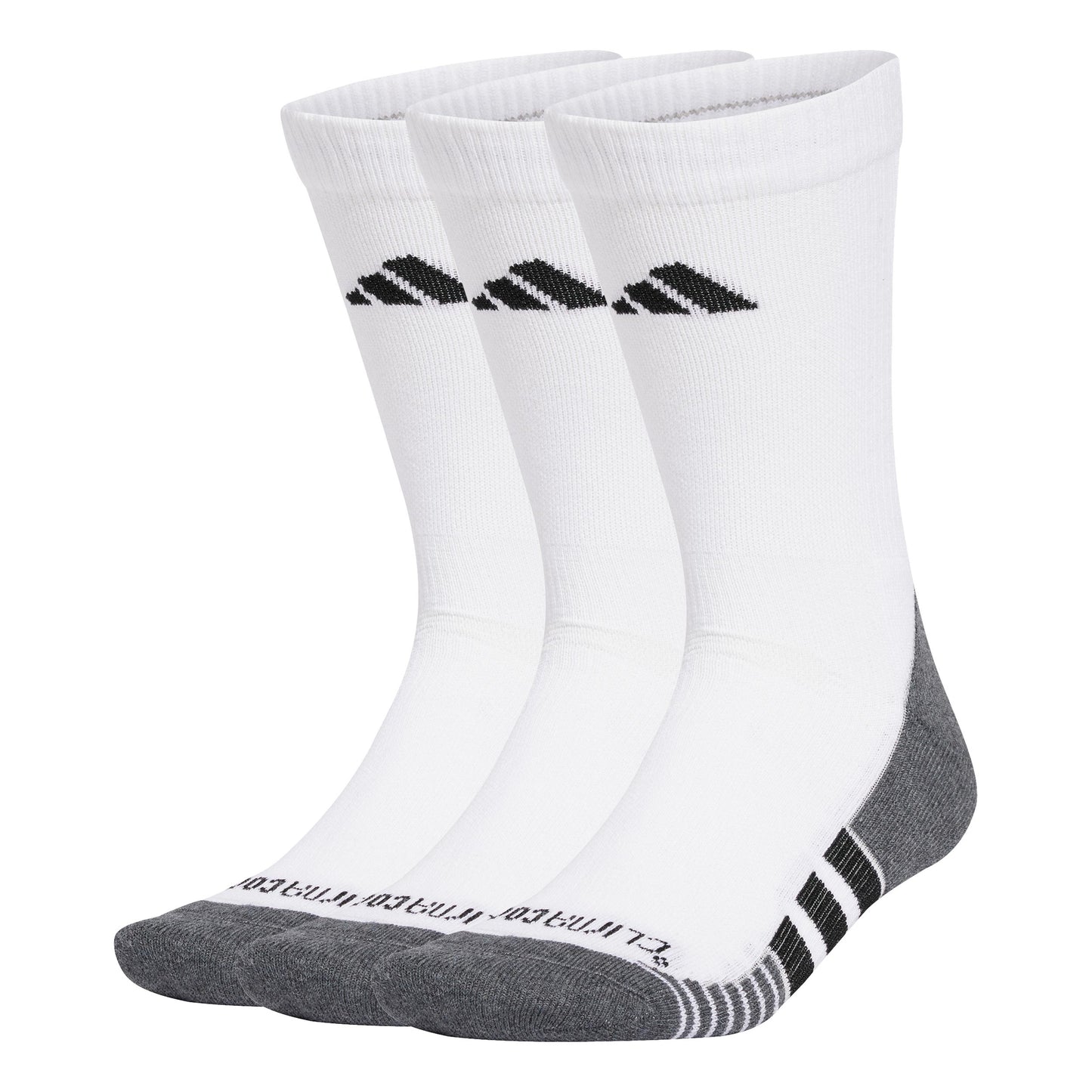 adidas Performance Cushioned Crew Running socks Unisex - bílá, černá