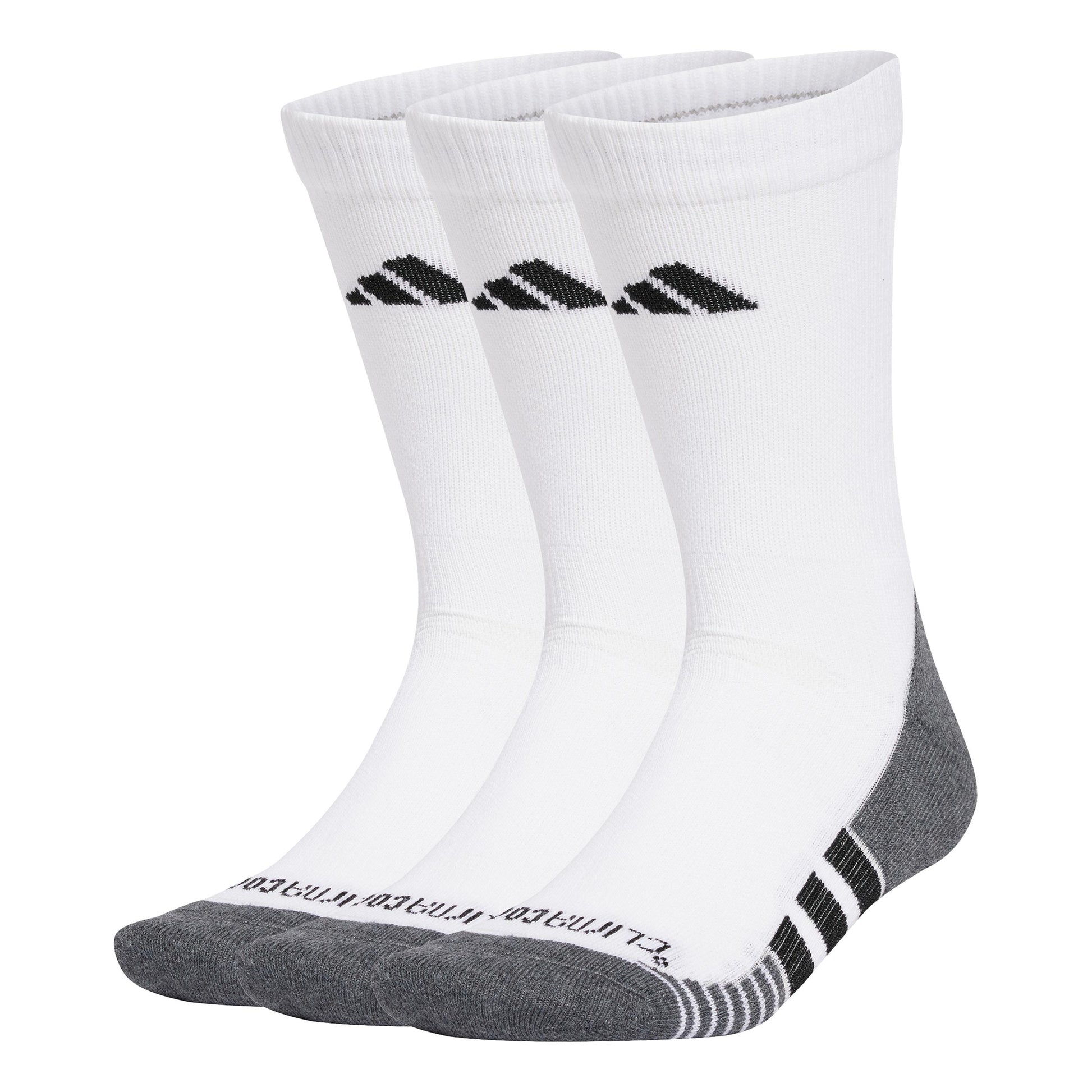 adidas Performance Cushioned Crew Running socks Unisex - bílá, černá