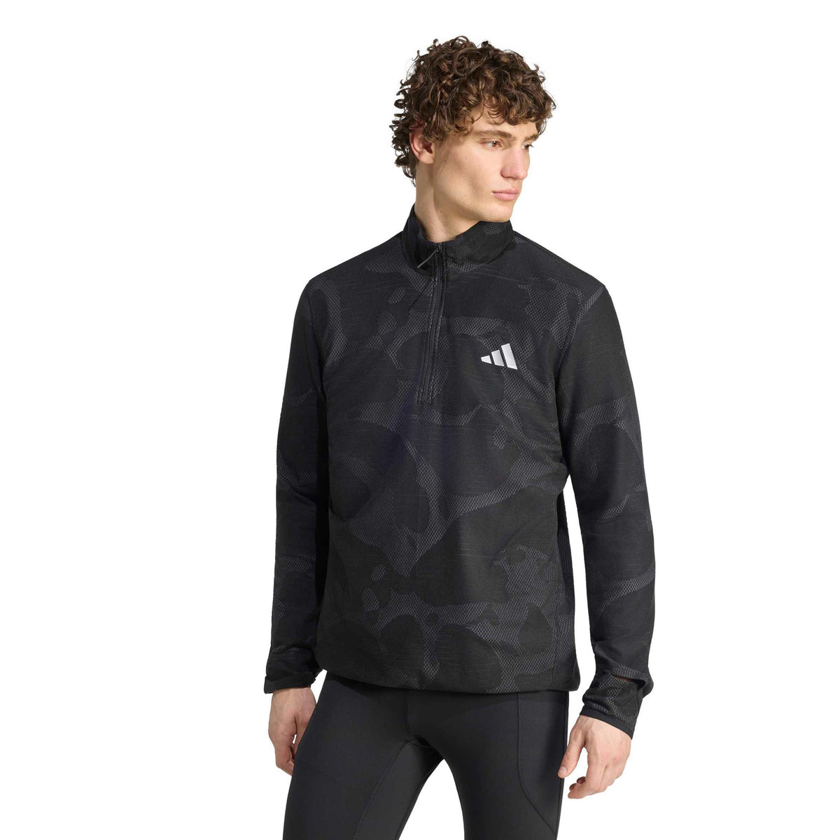 adidas adi365 Climawarm+ Bežecké tričko Muži - černá
