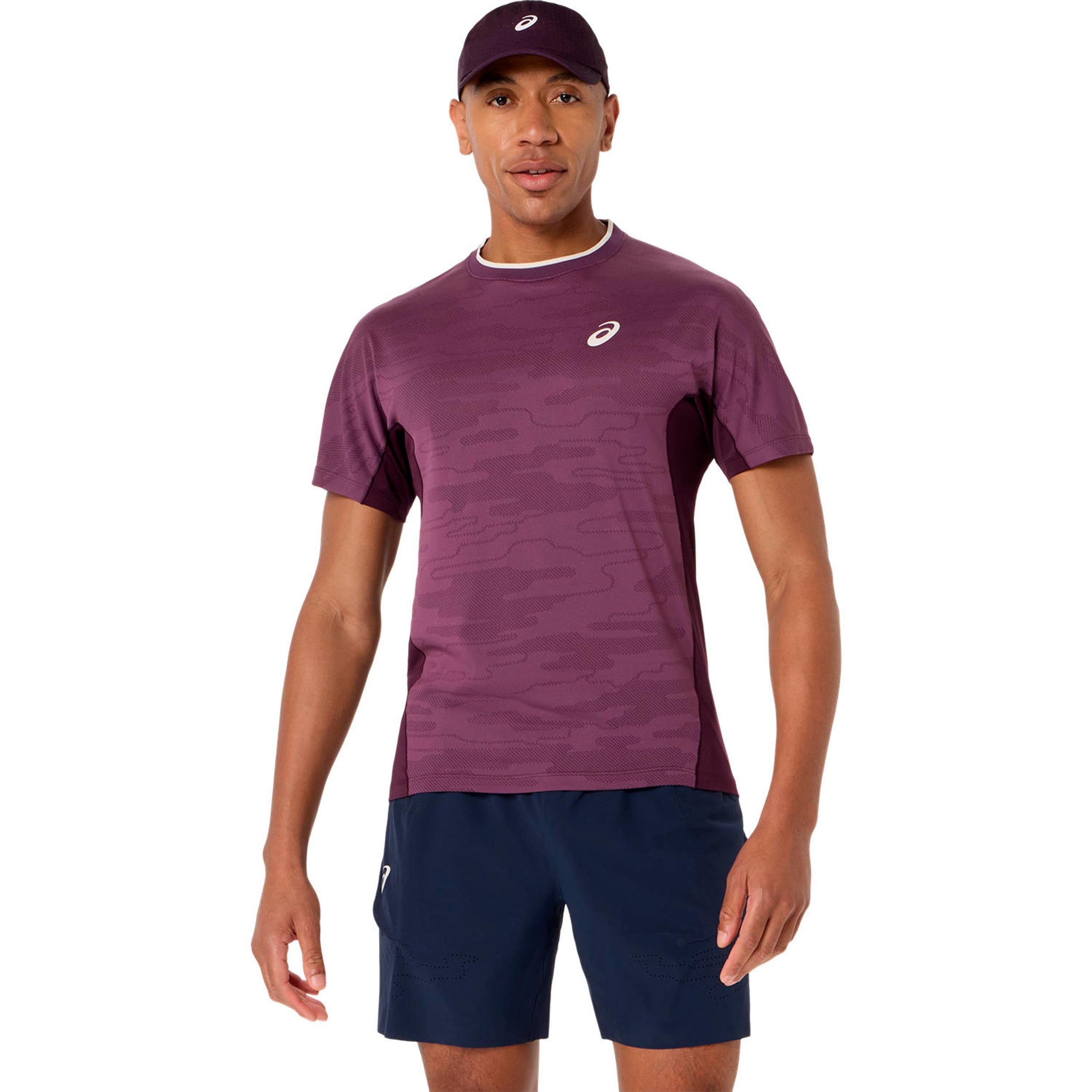 ASICS Match Tričko Muži - červené víno