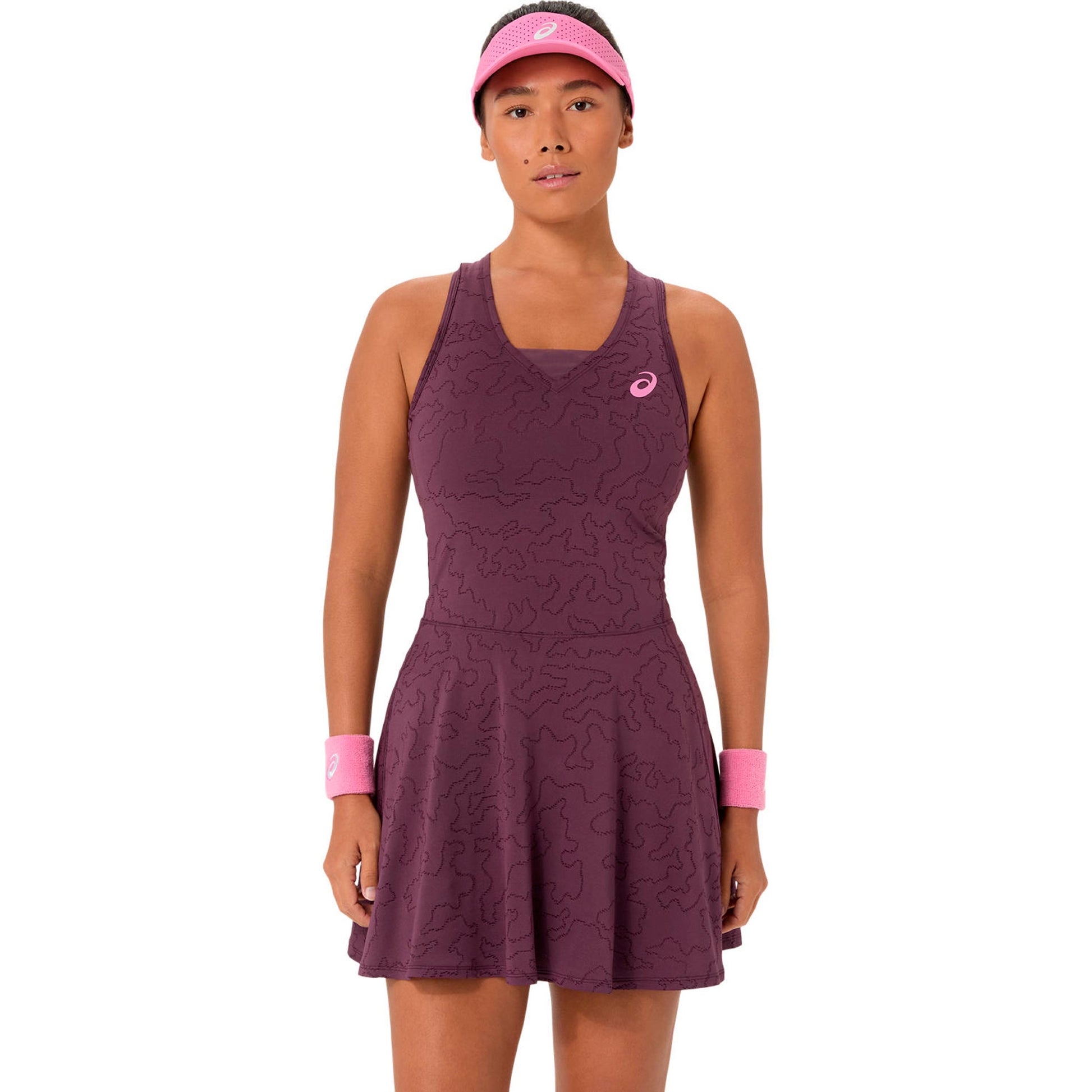 ASICS Match Jacquard Šaty Dámy - červené víno