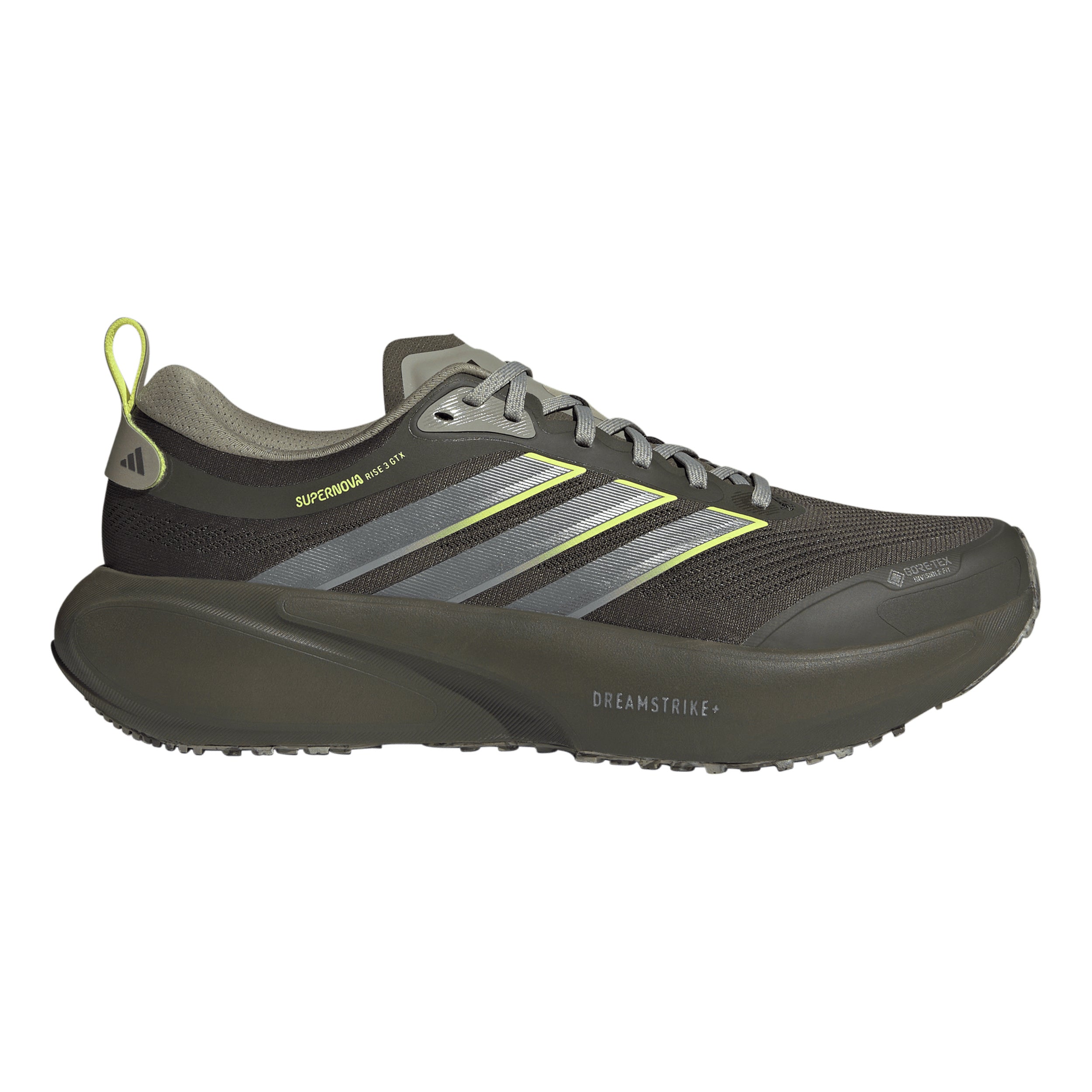 adidas Supernova Rise 3 GTX Neutrální obuv Muži - olivová, neonově žlutá