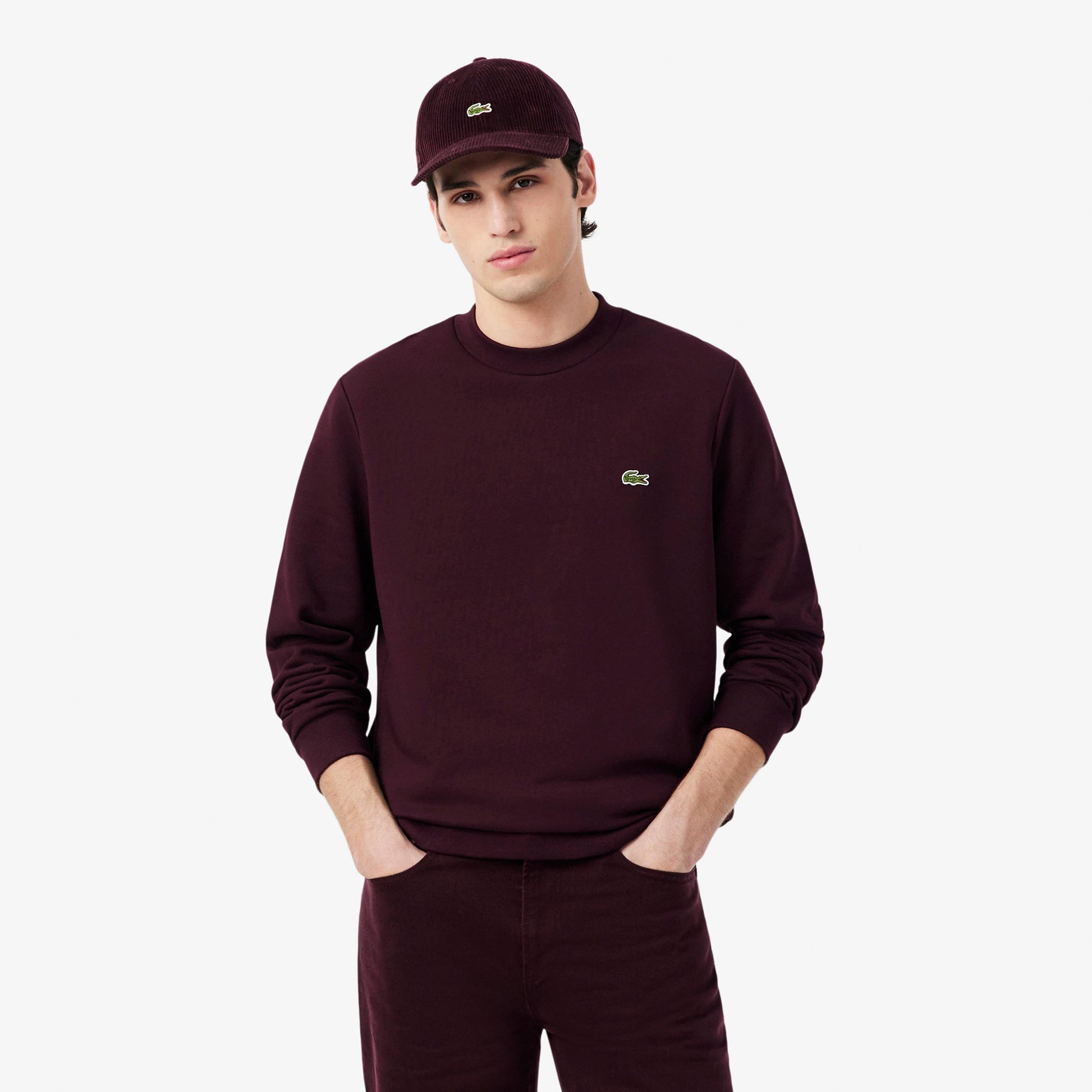 Lacoste Mikina Muži - hnědá