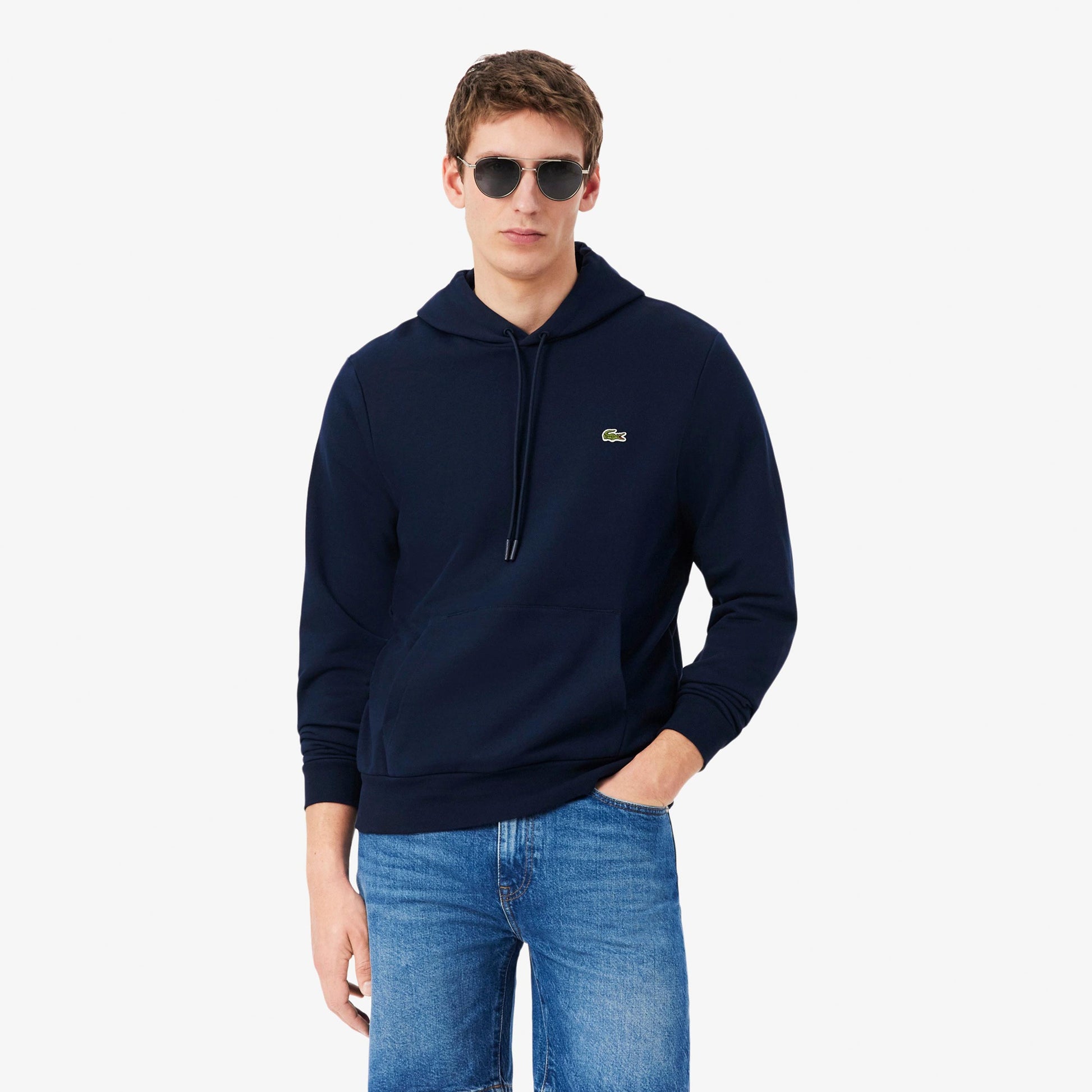 Lacoste Hoody Muži - tmavě modrá