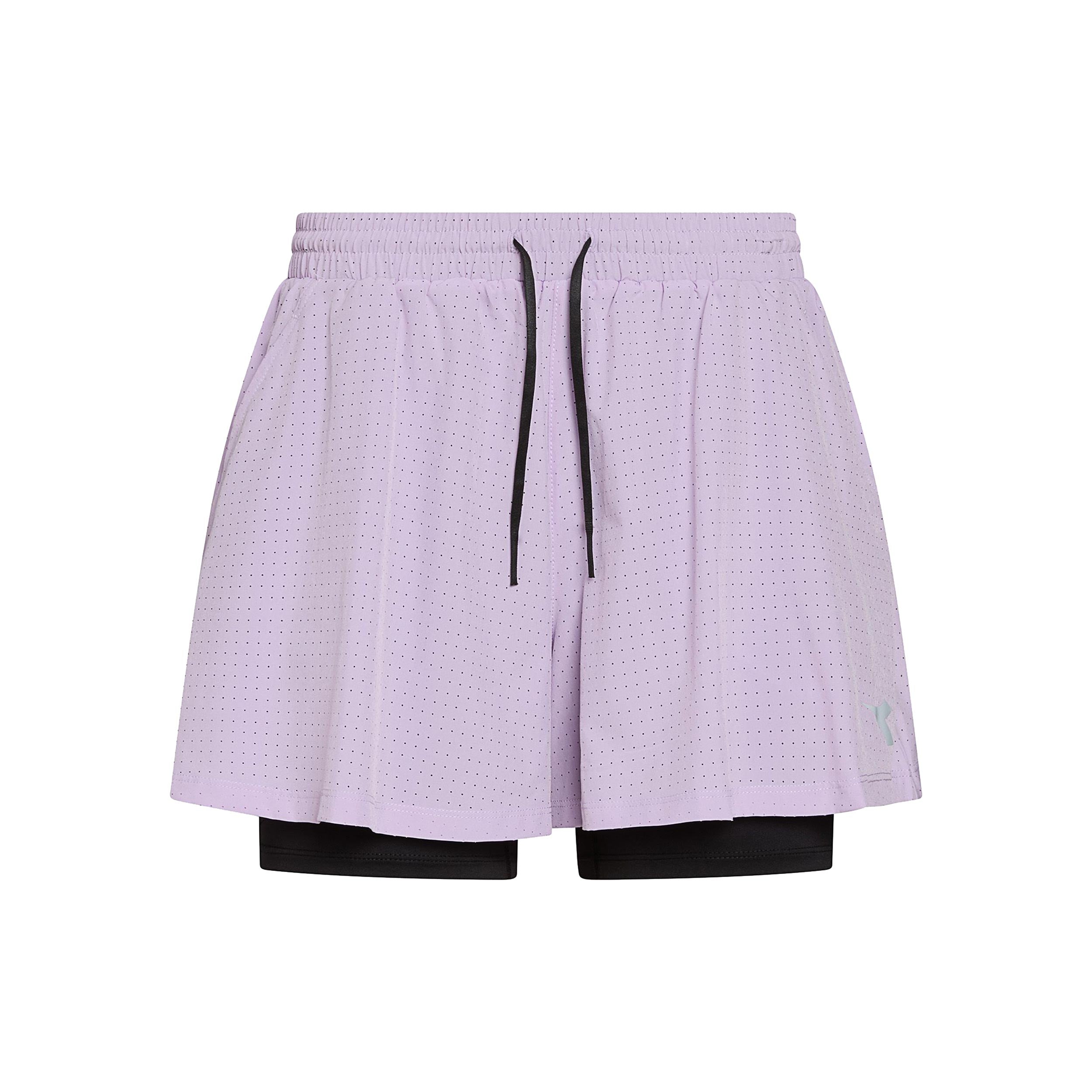Diadora 2in1 Šortky Dámy - šeříková
