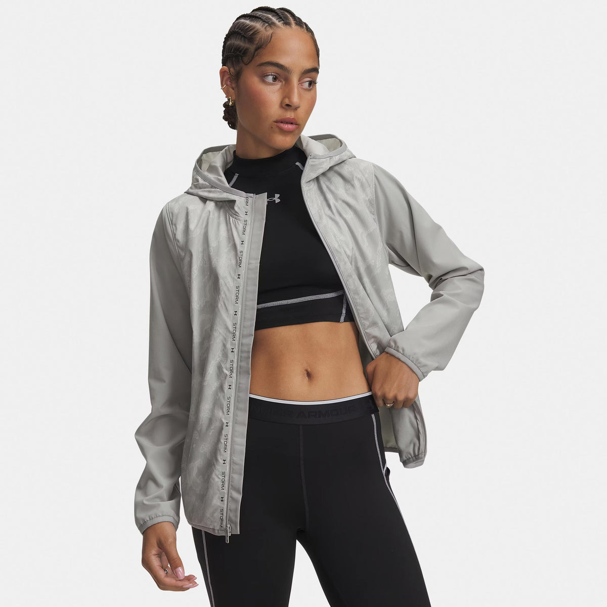 Under Armour Velociti ColdWeather Storm  Běžecká bunda Dámy - šedá