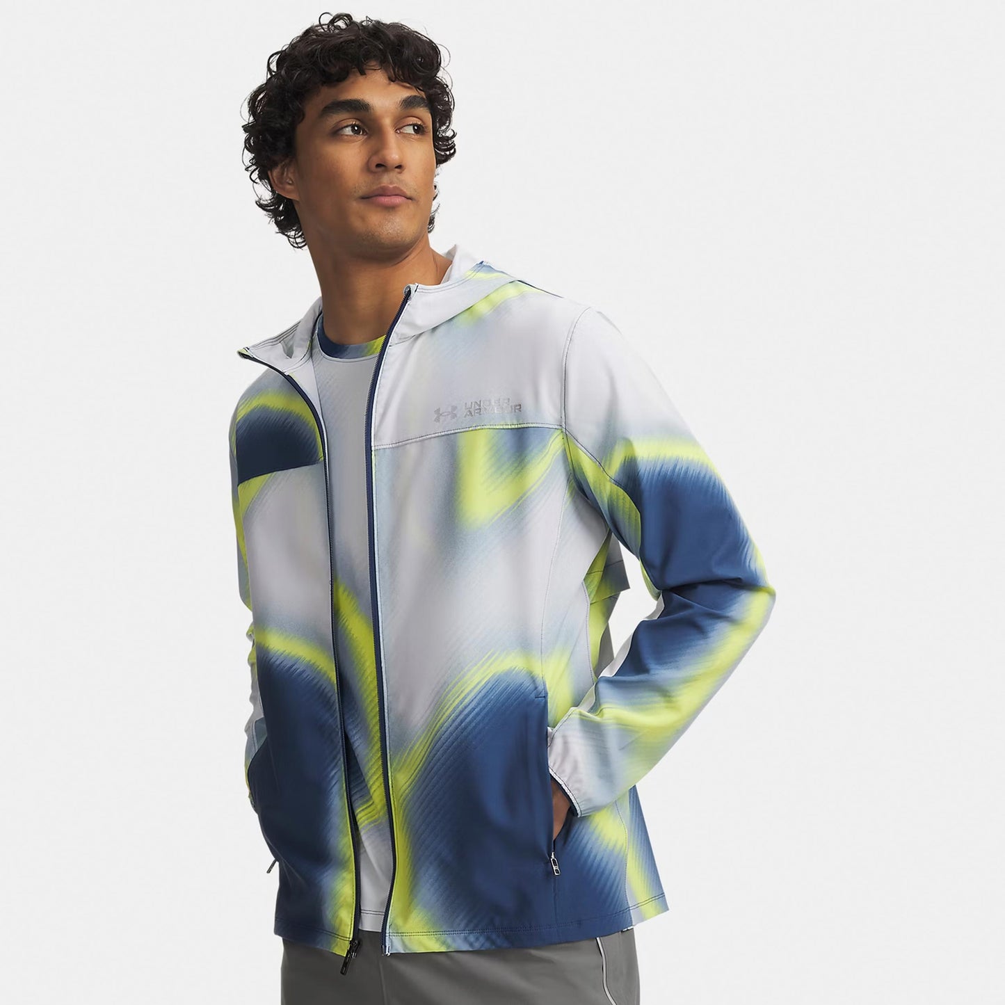 Under Armour Velociti Storm  Běžecká bunda Muži - modrá, vícebarevné