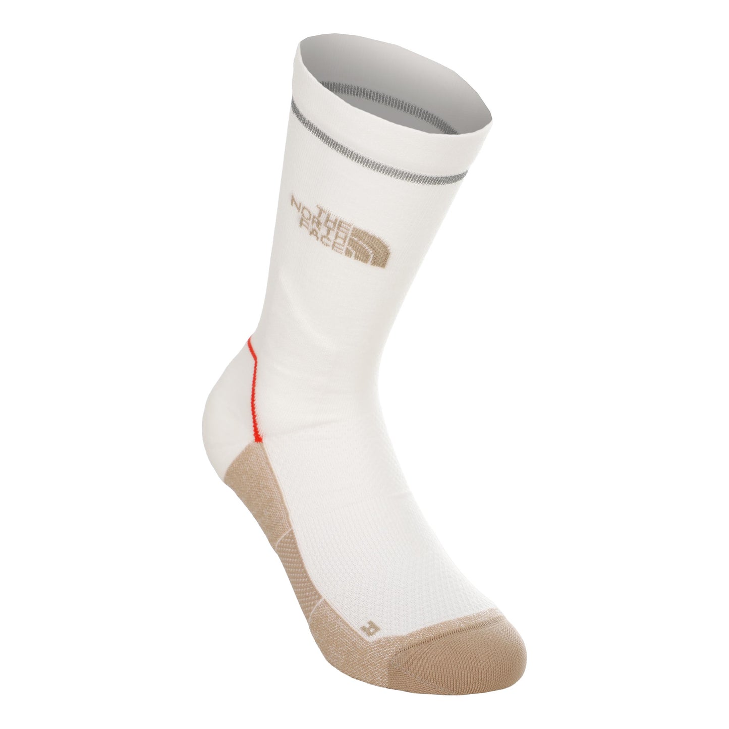 The North Face Trail Run Merino Crew Running socks Unisex - krémová, hnědá