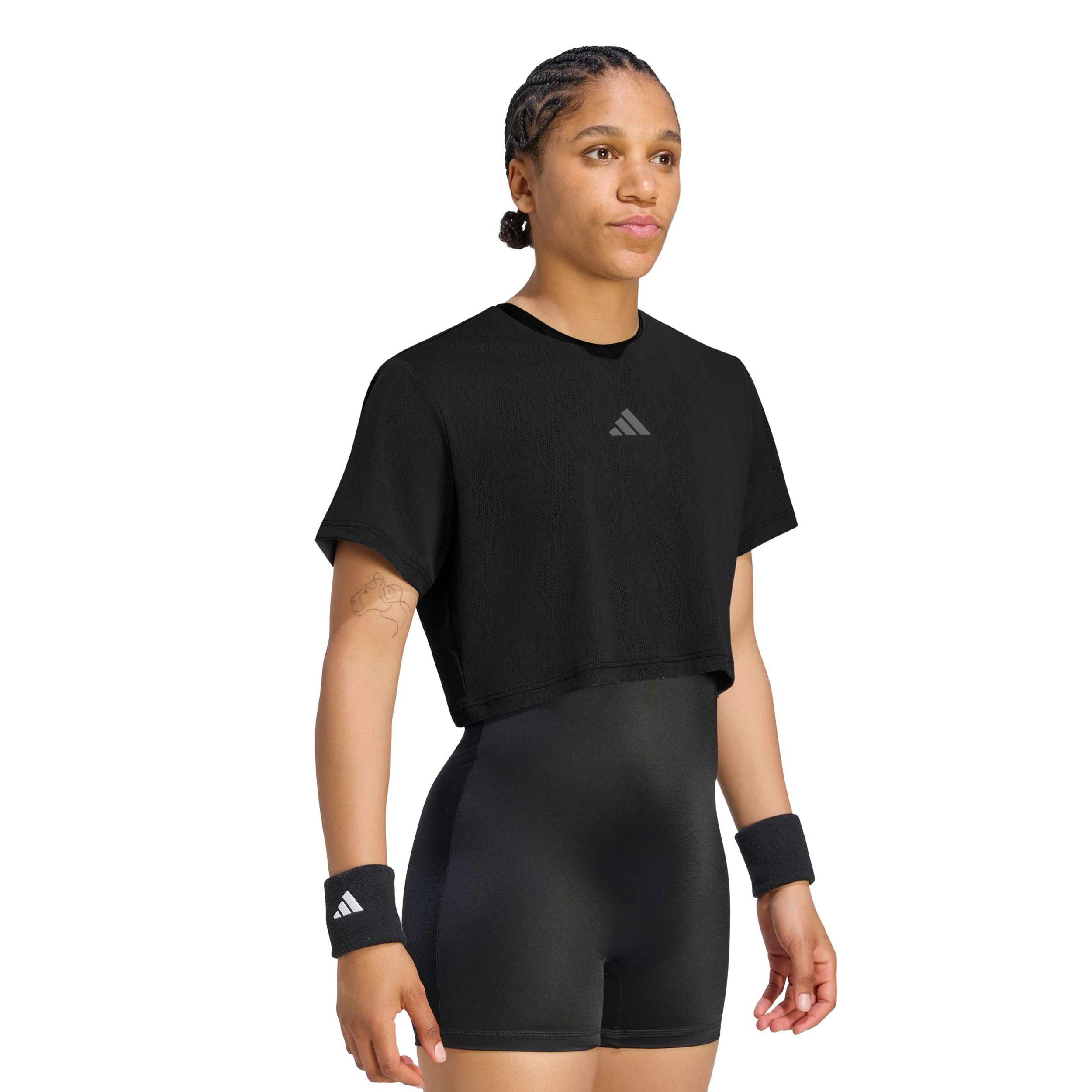 adidas Pro Crop Tričko Dámy - černá