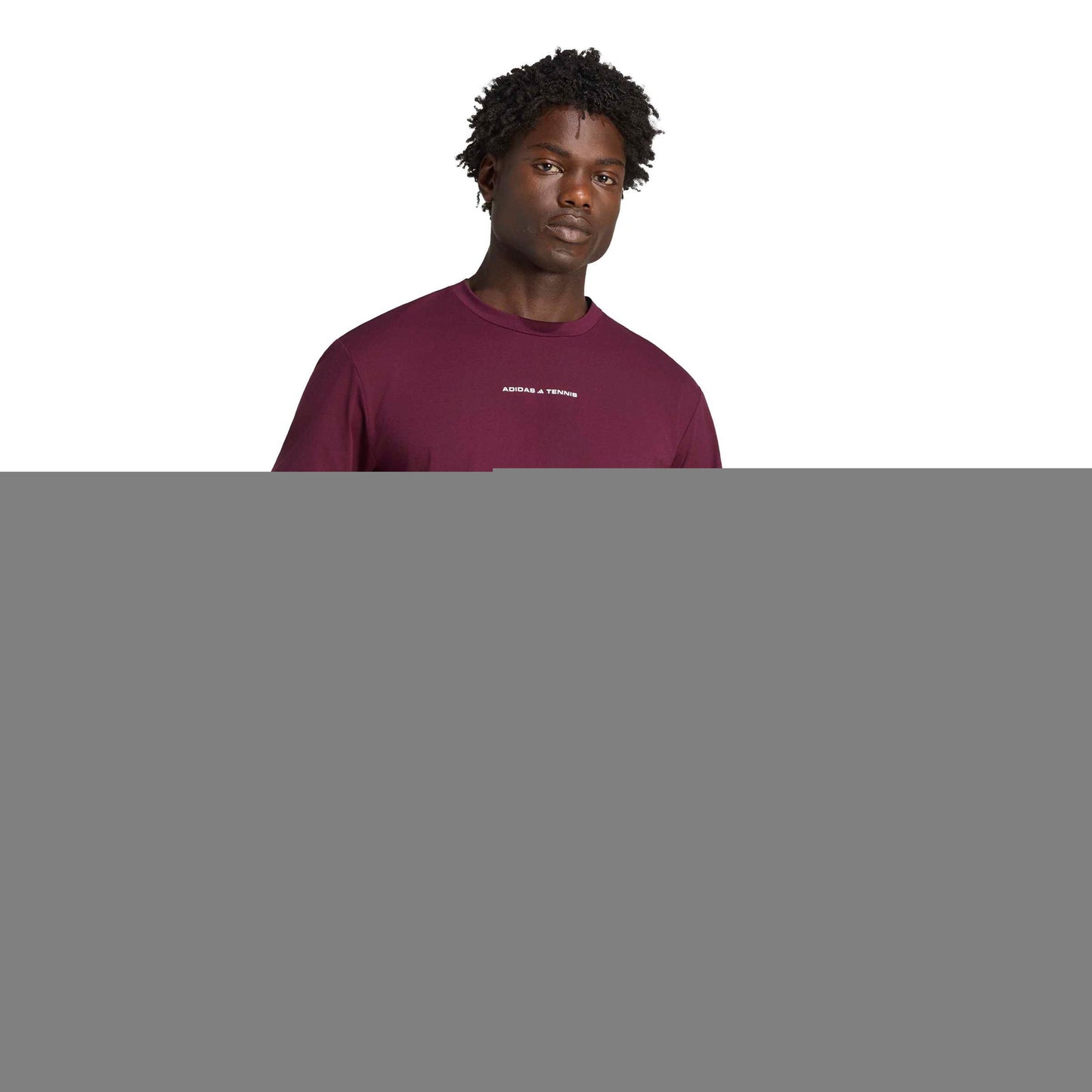 adidas Tričko Muži - červené víno