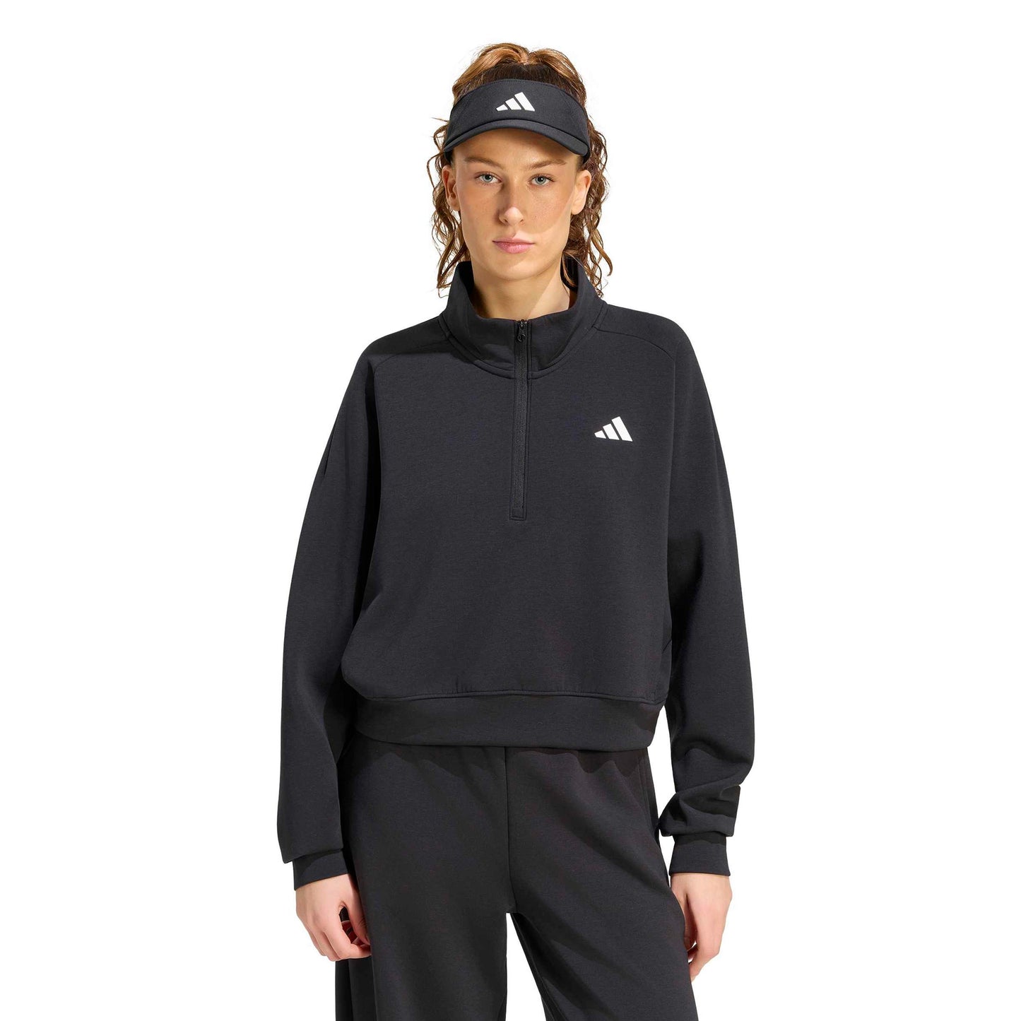 adidas Cover Up Half-Zip Mikina Dámy - černá