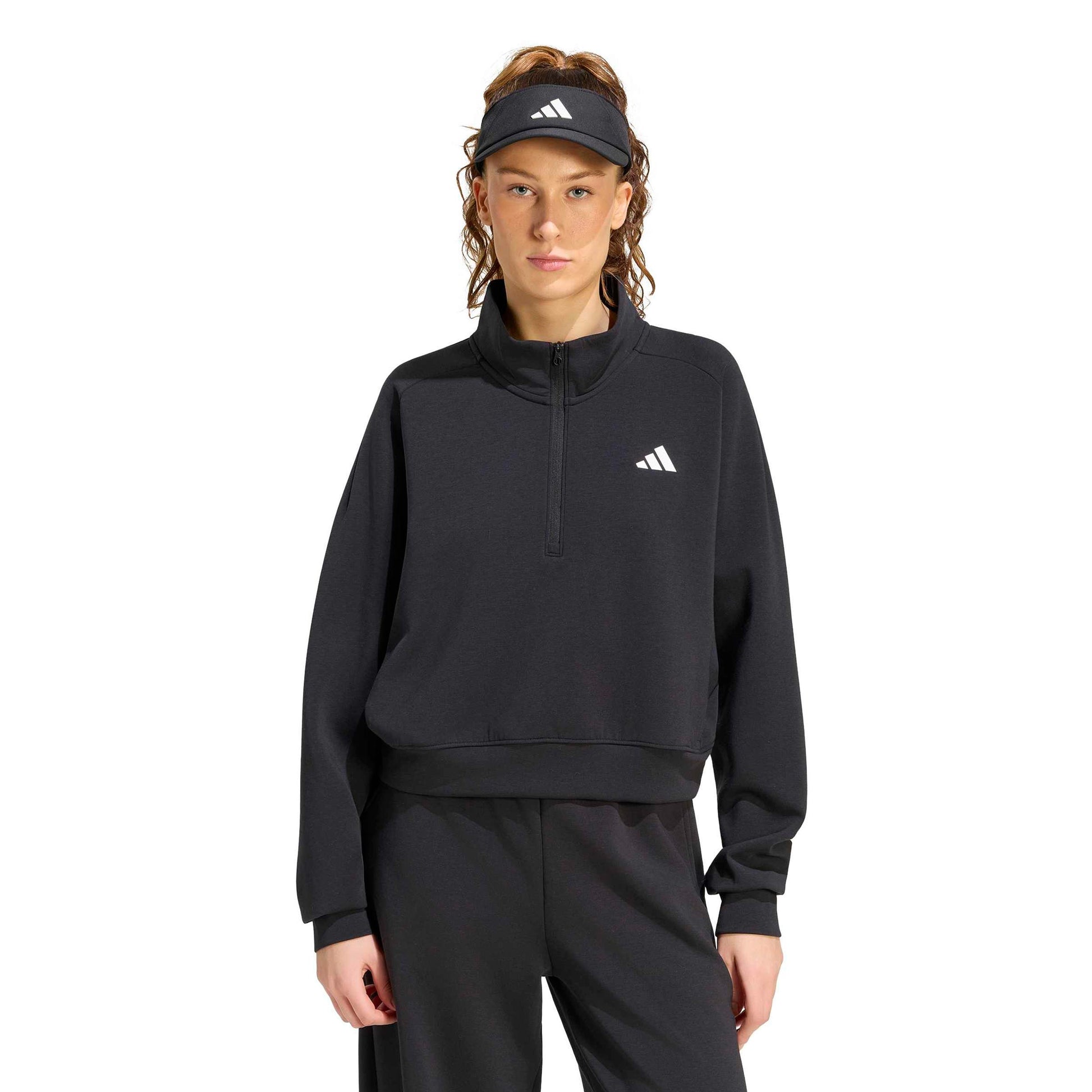 adidas Cover Up Half-Zip Mikina Dámy - černá