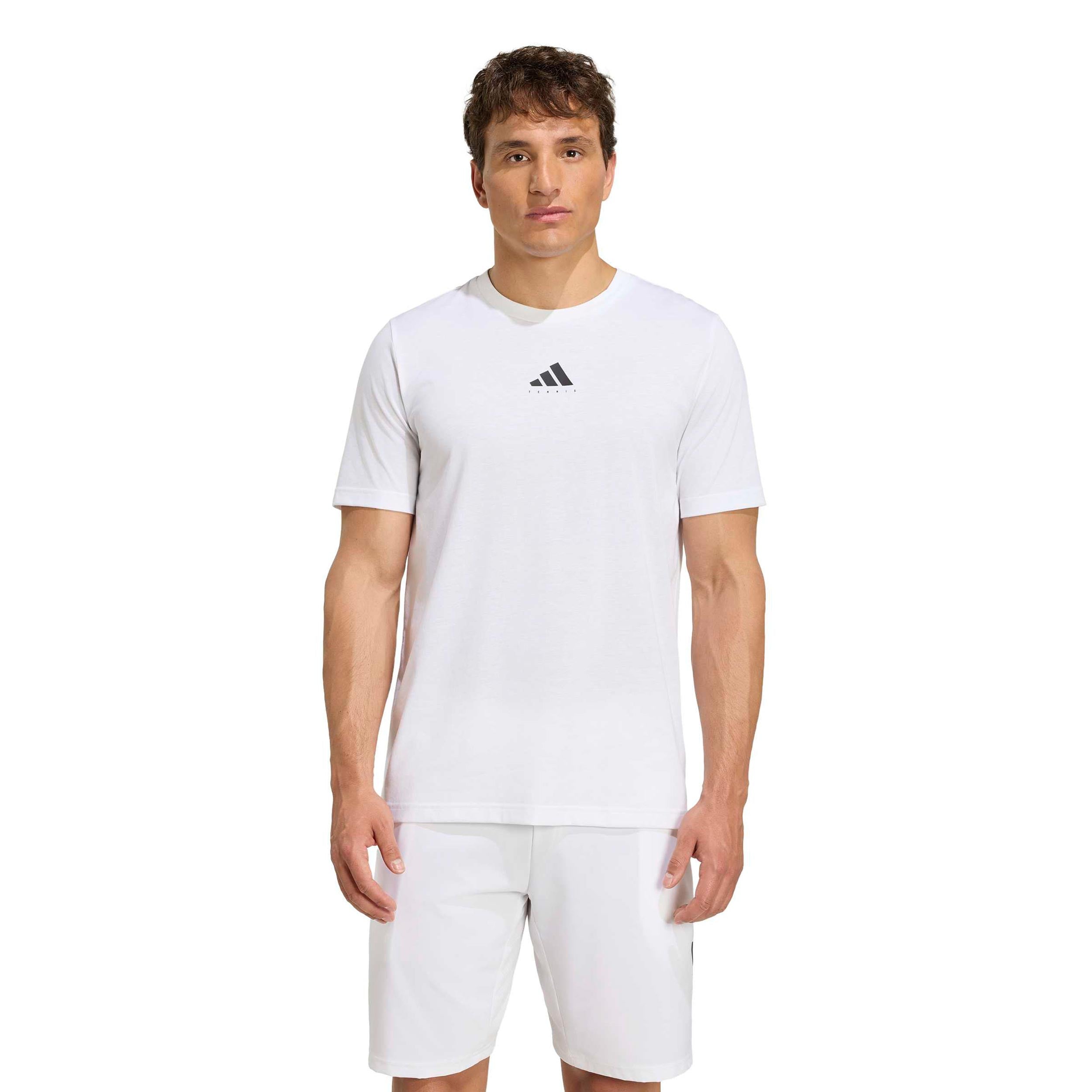 adidas Tričko Muži - bílá, vícebarevné