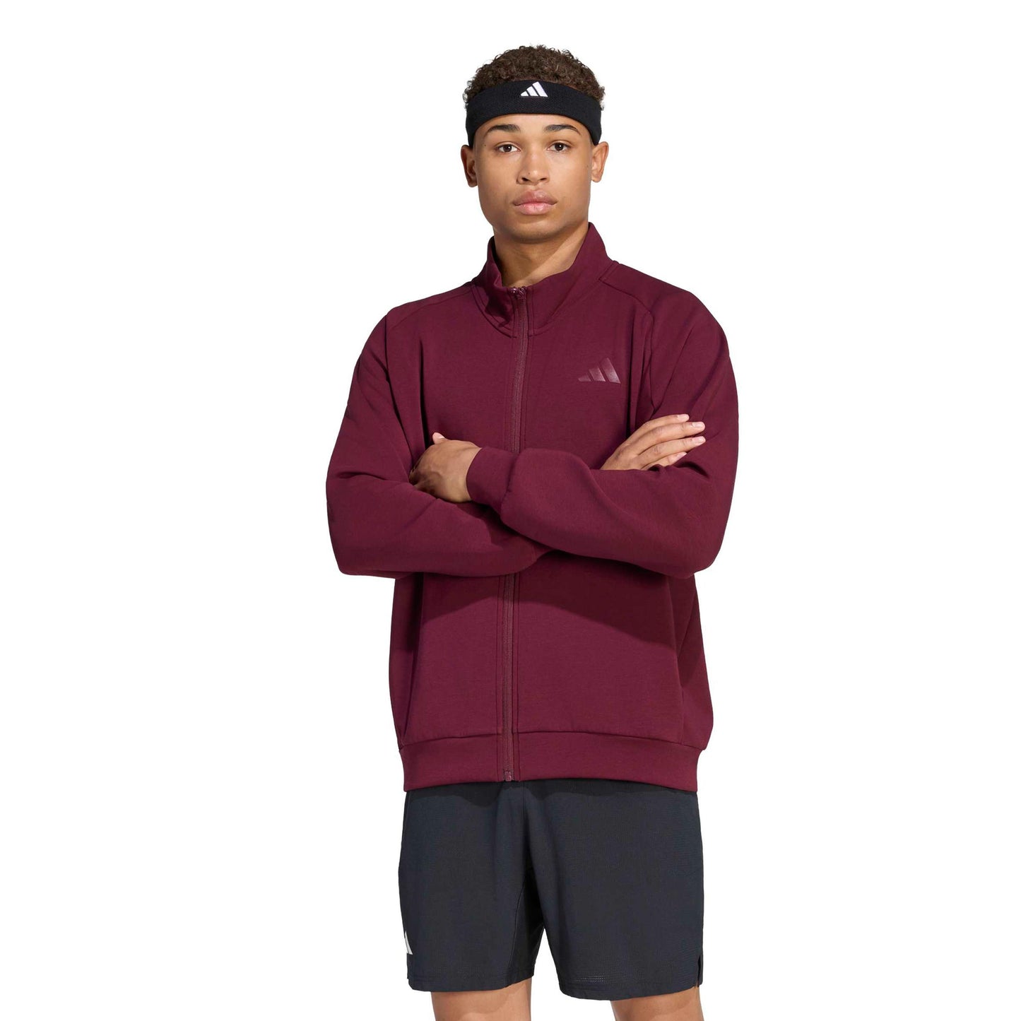 adidas Cover Up Tréninková bunda Muži - červené víno