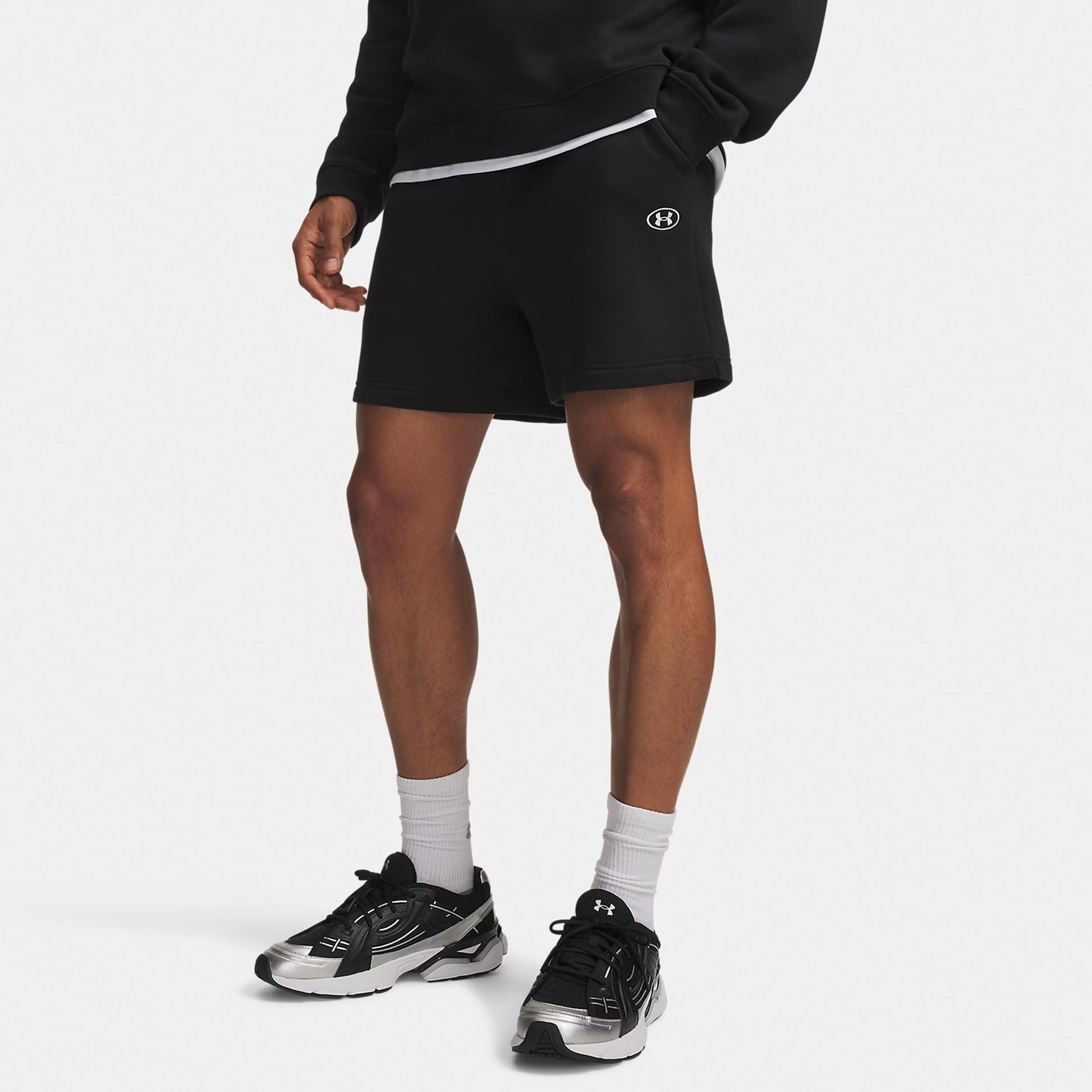 Under Armour Rival Fleece  Šortky Muži - černá, bílá