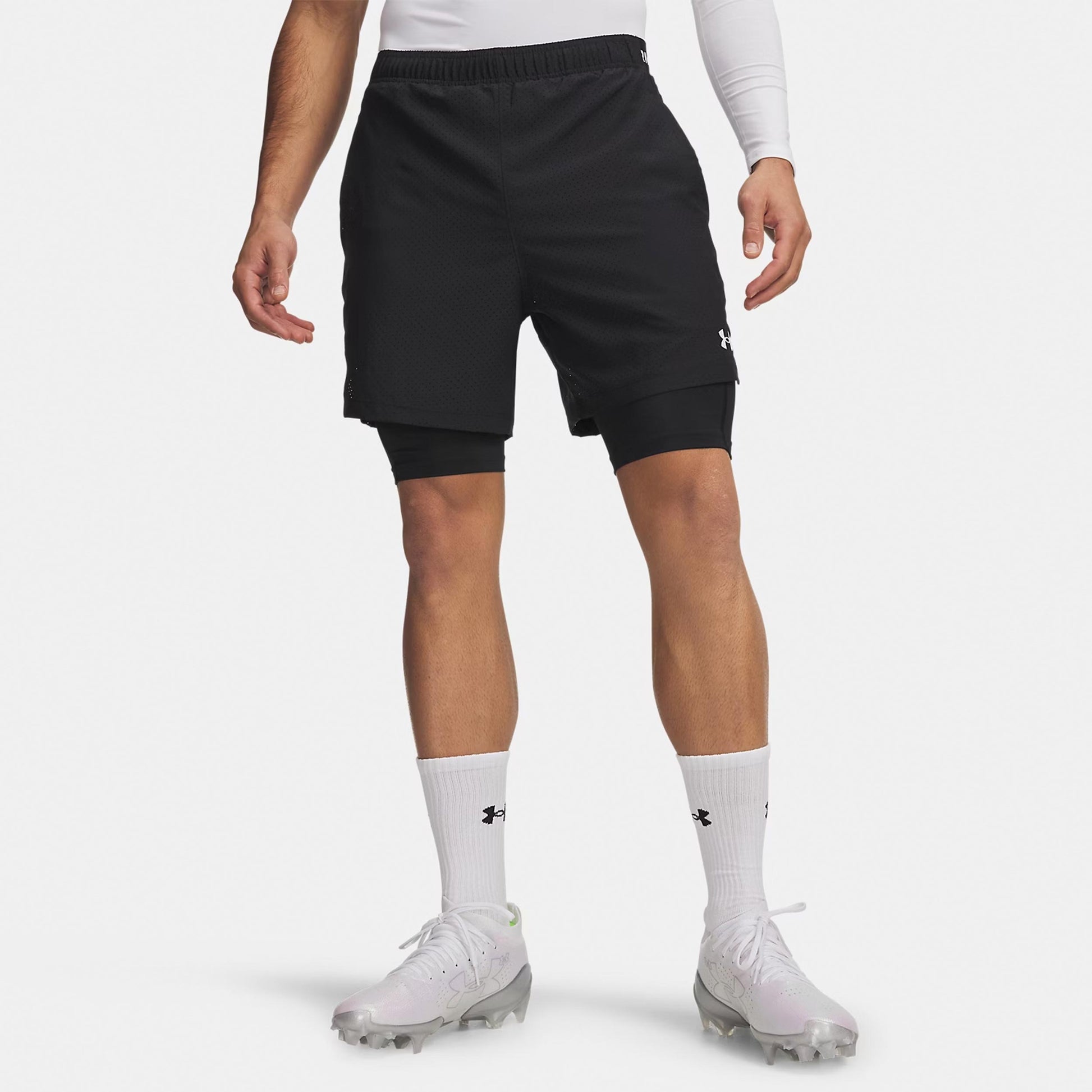 Under Armour Vanish Woven 2.0 2n1 Šortky Muži - černá, bílá