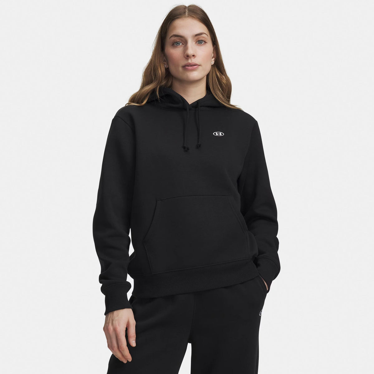 Under Armour Rival Fleece Hoody Dámy - černá, bílá