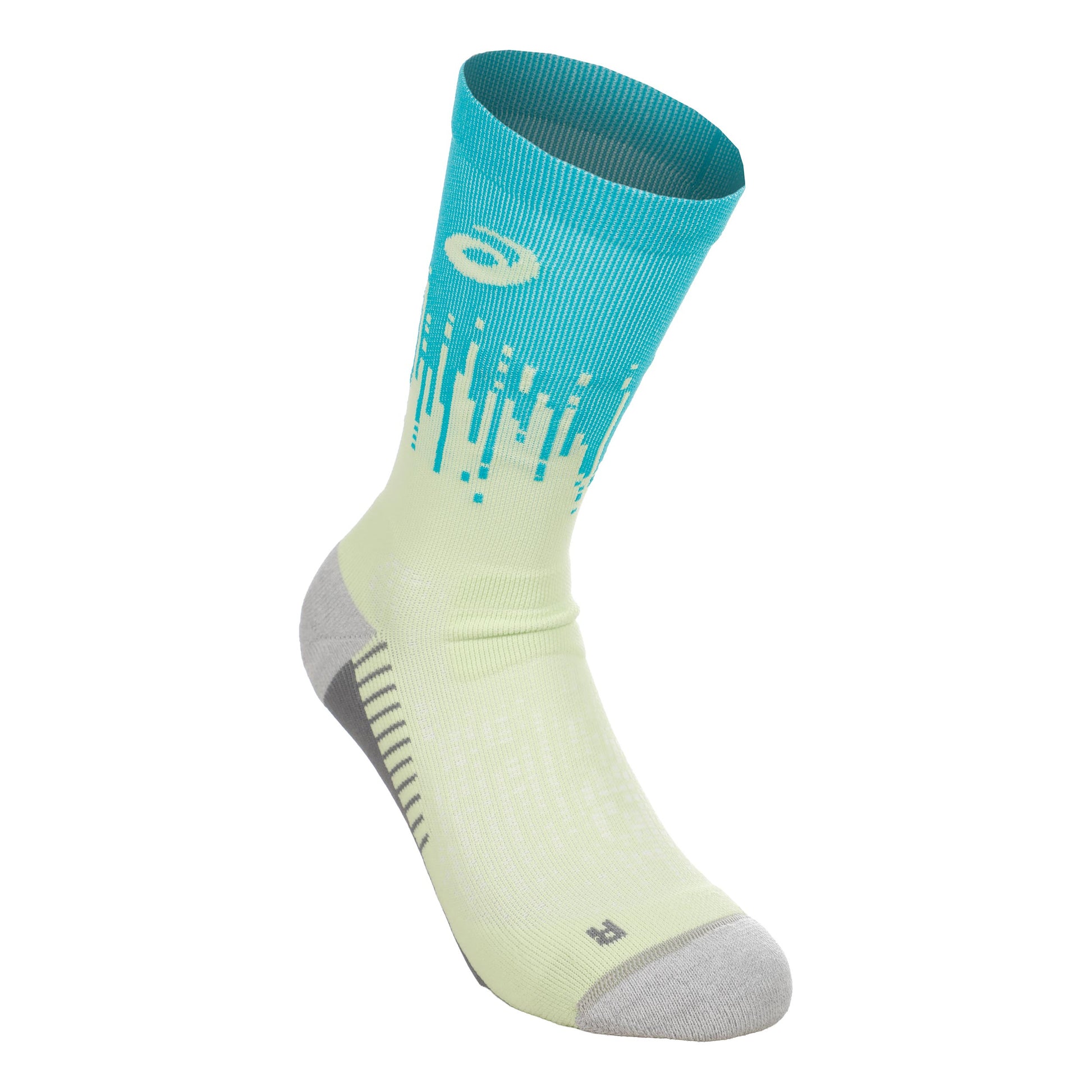 ASICS Performance Crew  Running socks - tyrkysová, neonově žlutá