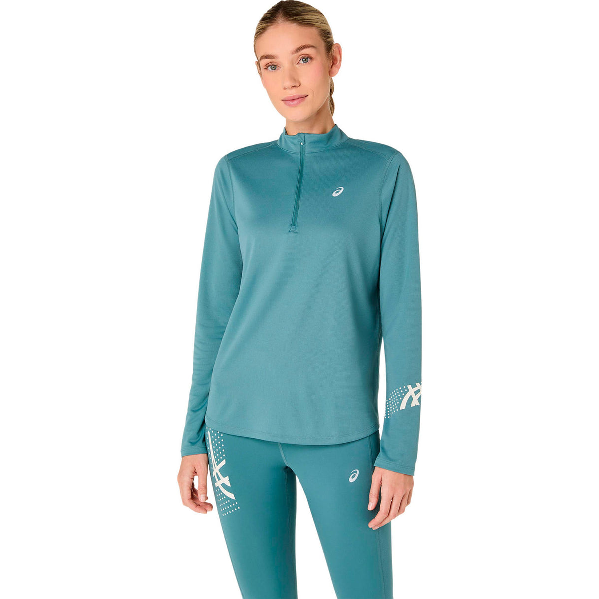ASICS Icon 1/2 Zip  Bežecké tričko - tyrkysová