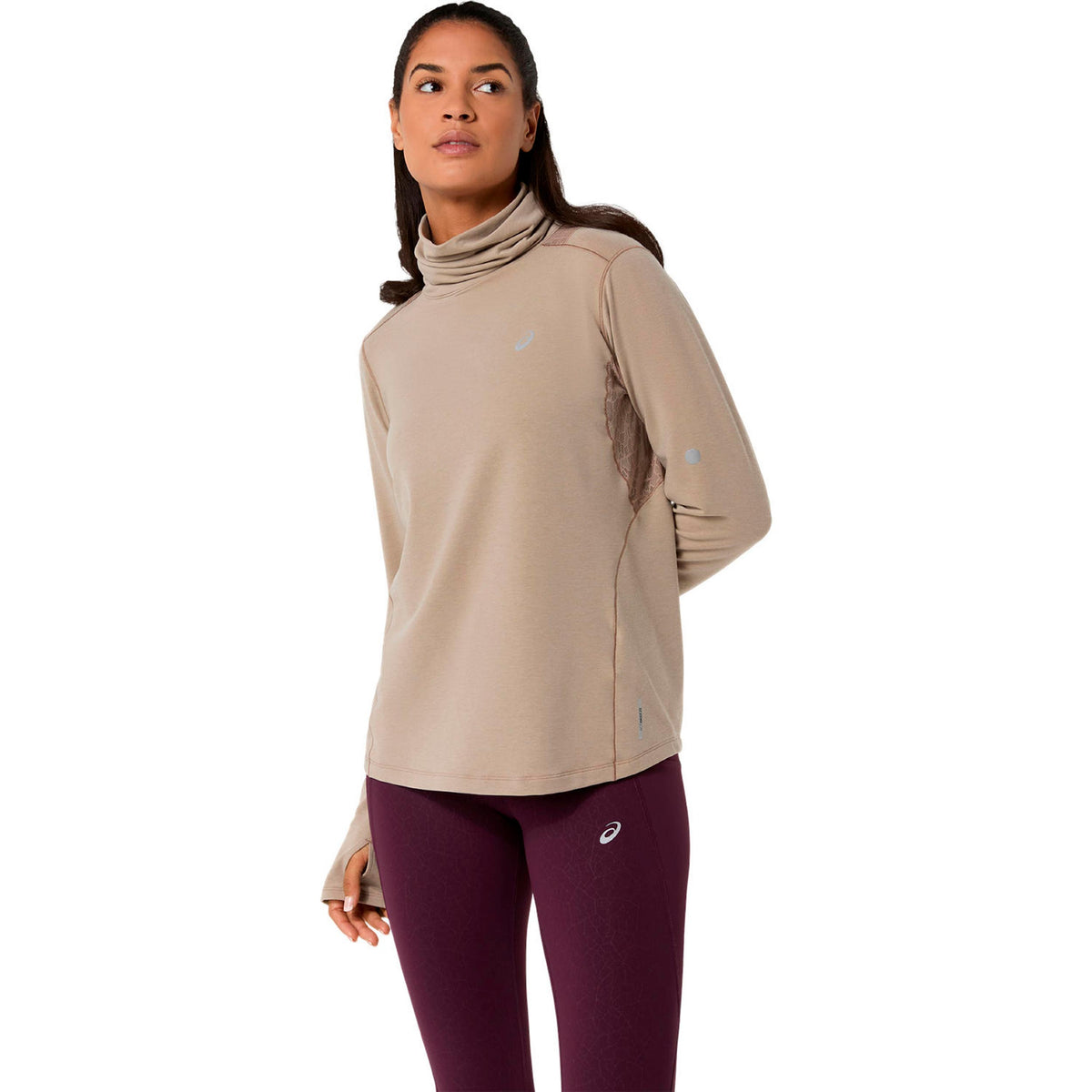 ASICS Nagino Winter  Bežecké tričko - béžová