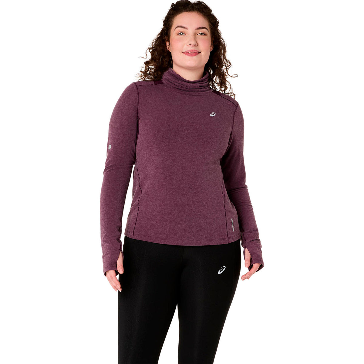 ASICS Nagino Winter  Bežecké tričko - červené víno