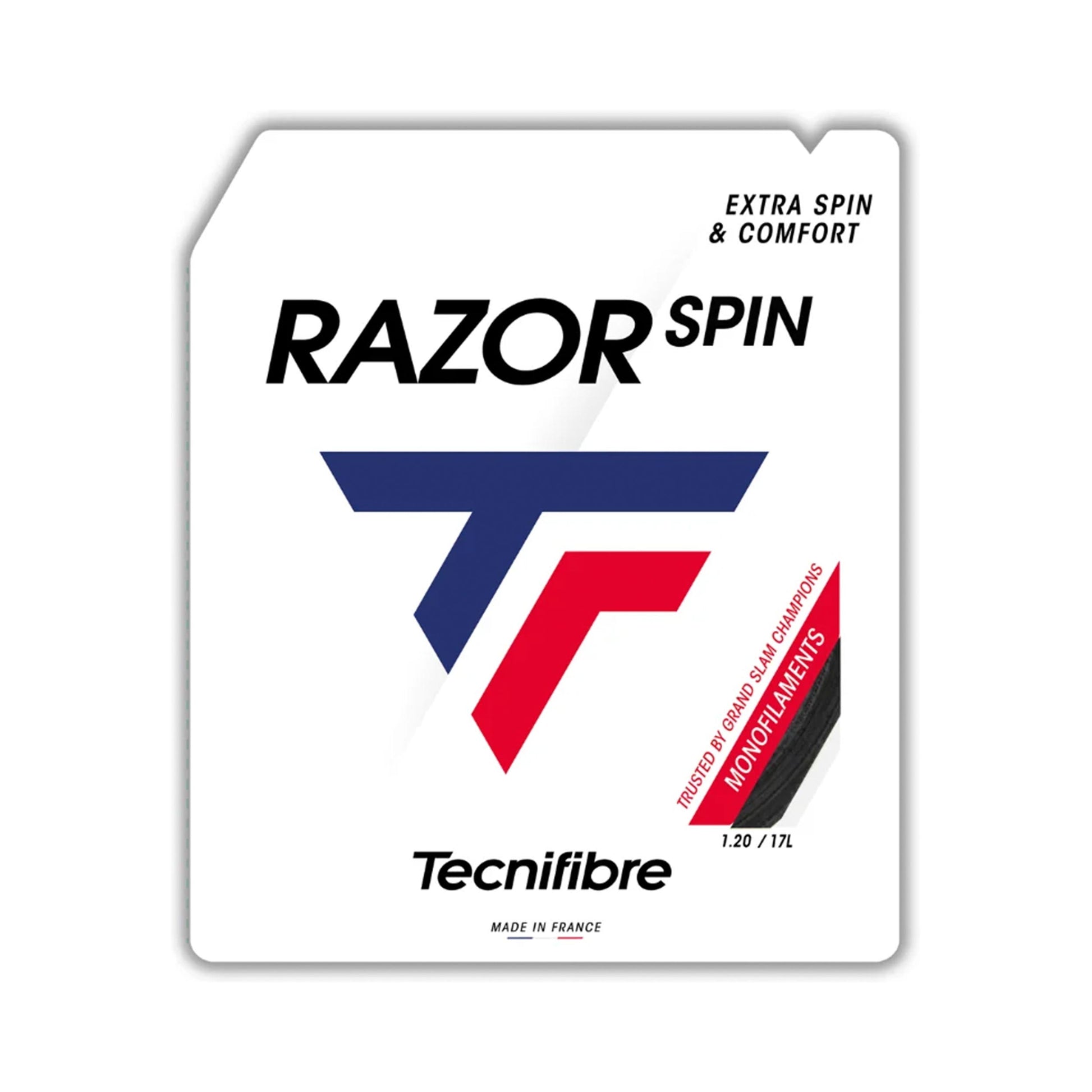 Tecnifibre Razor Spin Výpletová sada 12m - černá