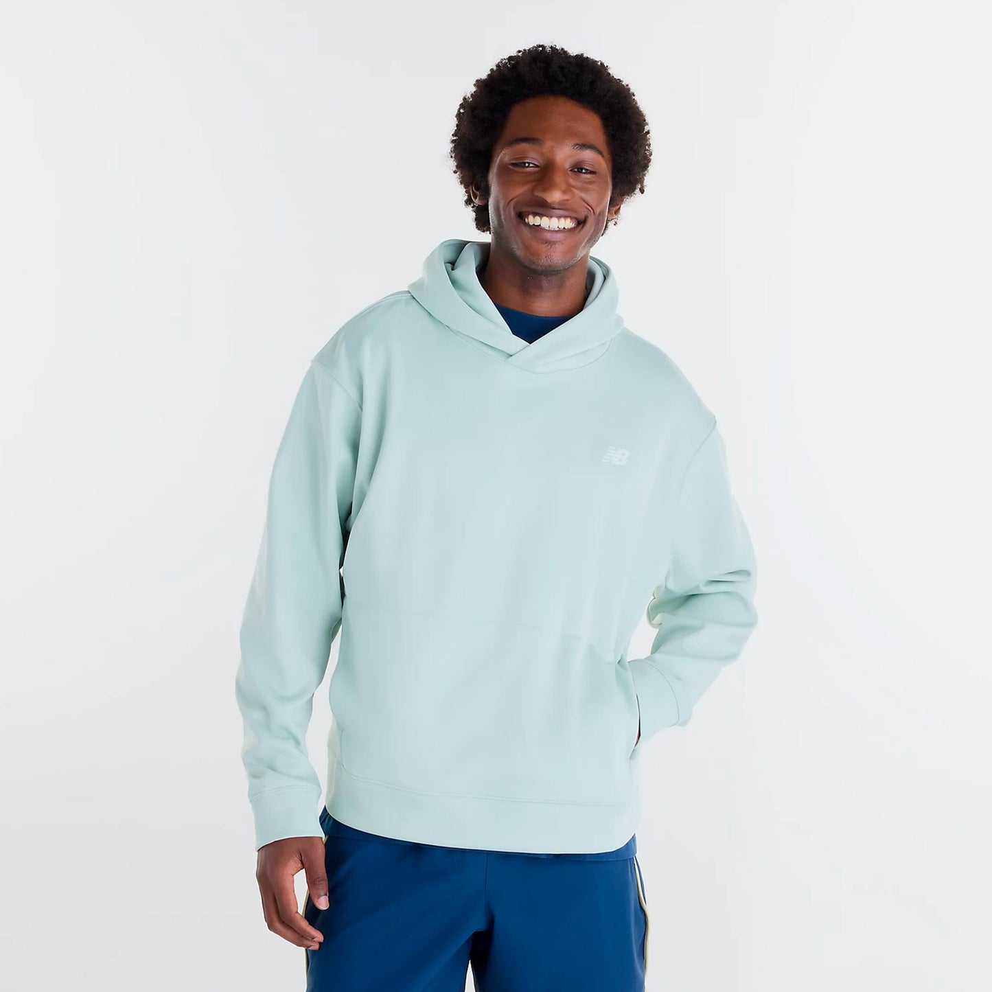 New Balance Tournament Hoody Muži - sivozelená