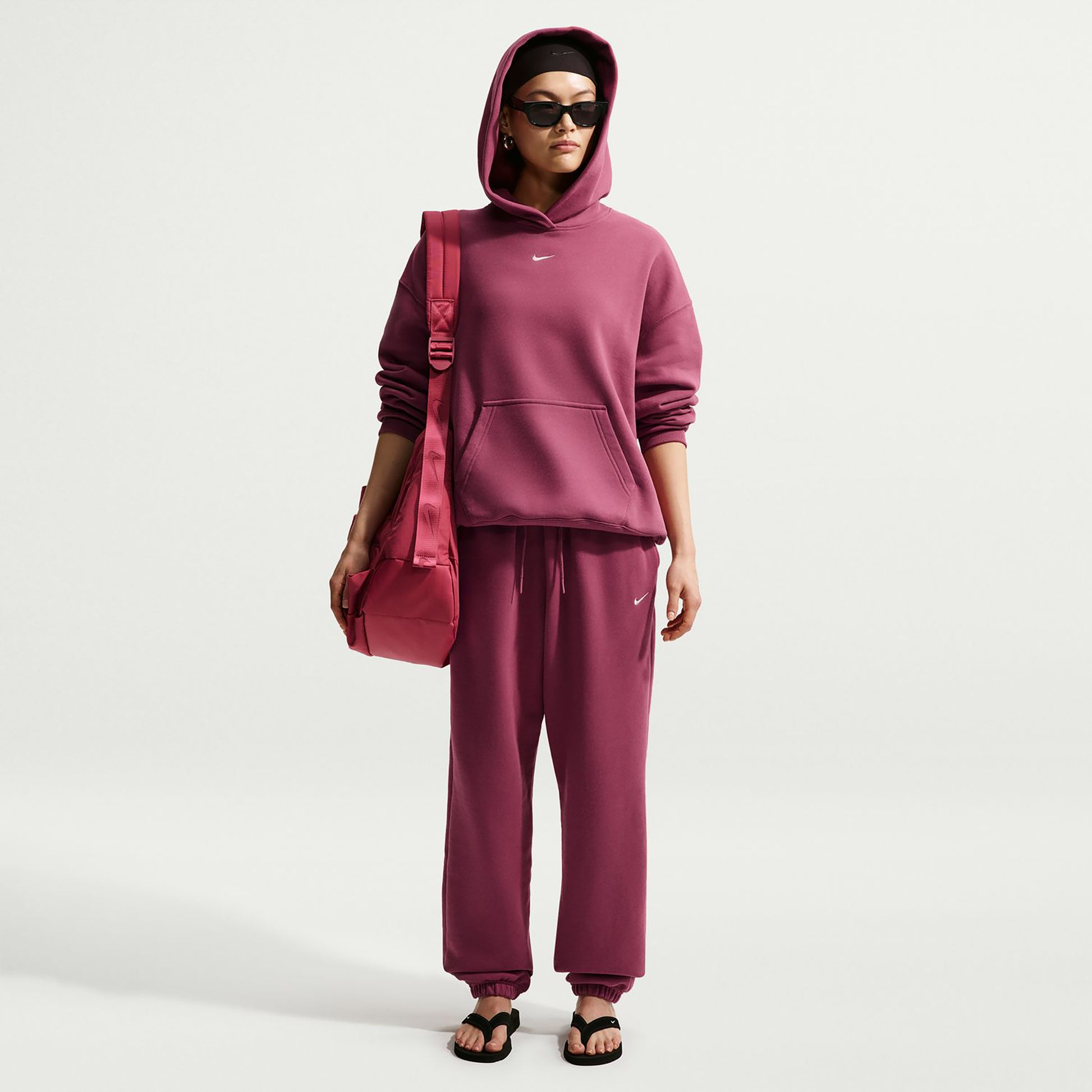 Nike Studio Fleece Tréninkové kalhoty Dámy - vijolična
