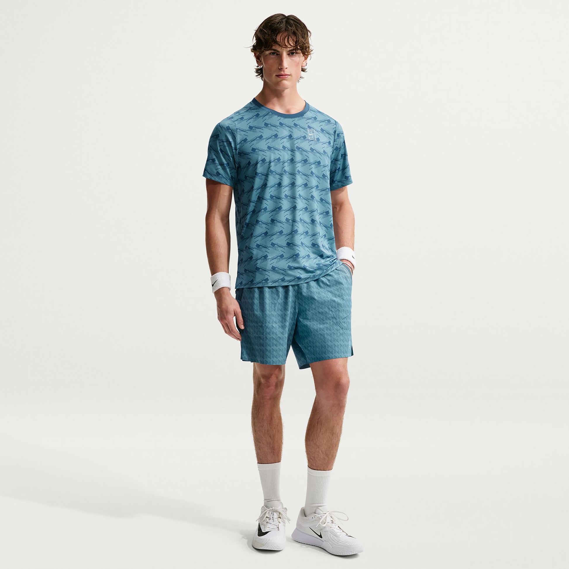 Nike Court Advantage Tričko Muži - modro-šedá