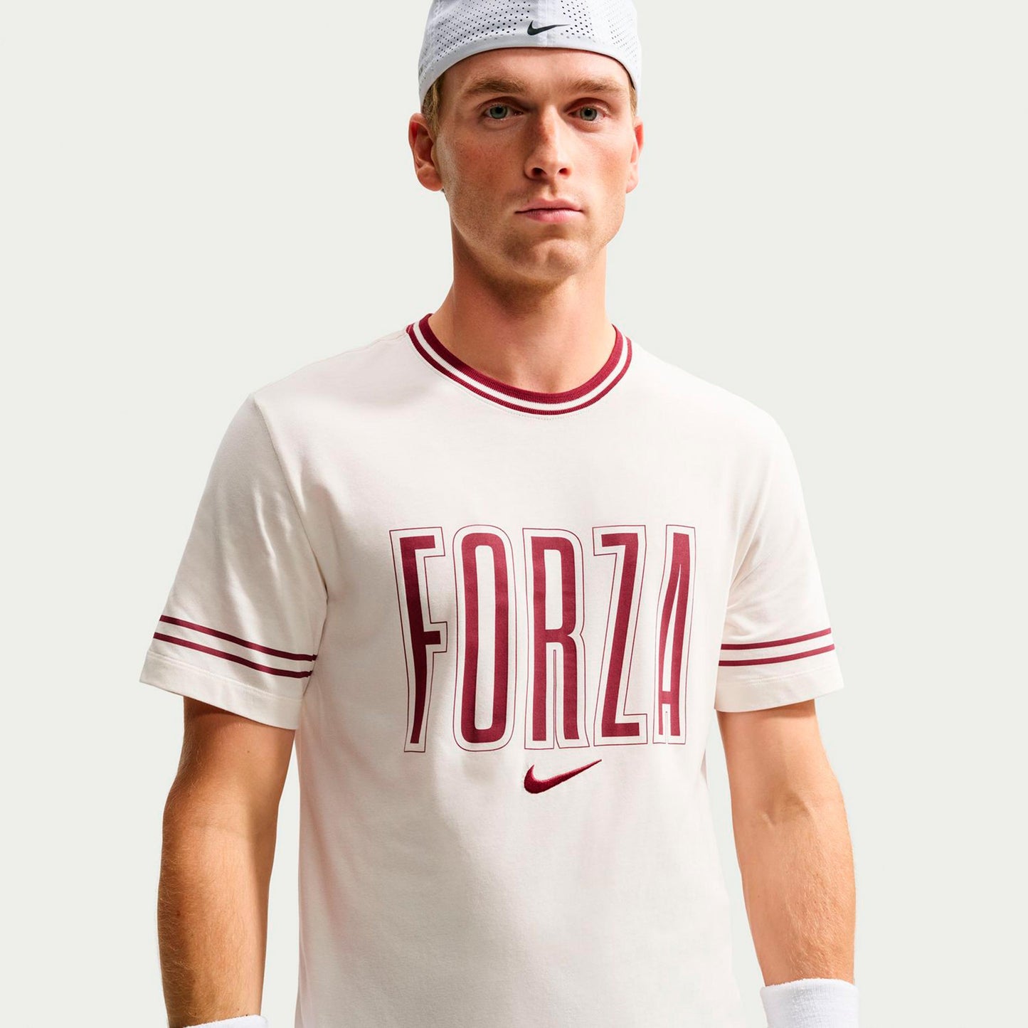 Nike Court Tričko Muži - krémová