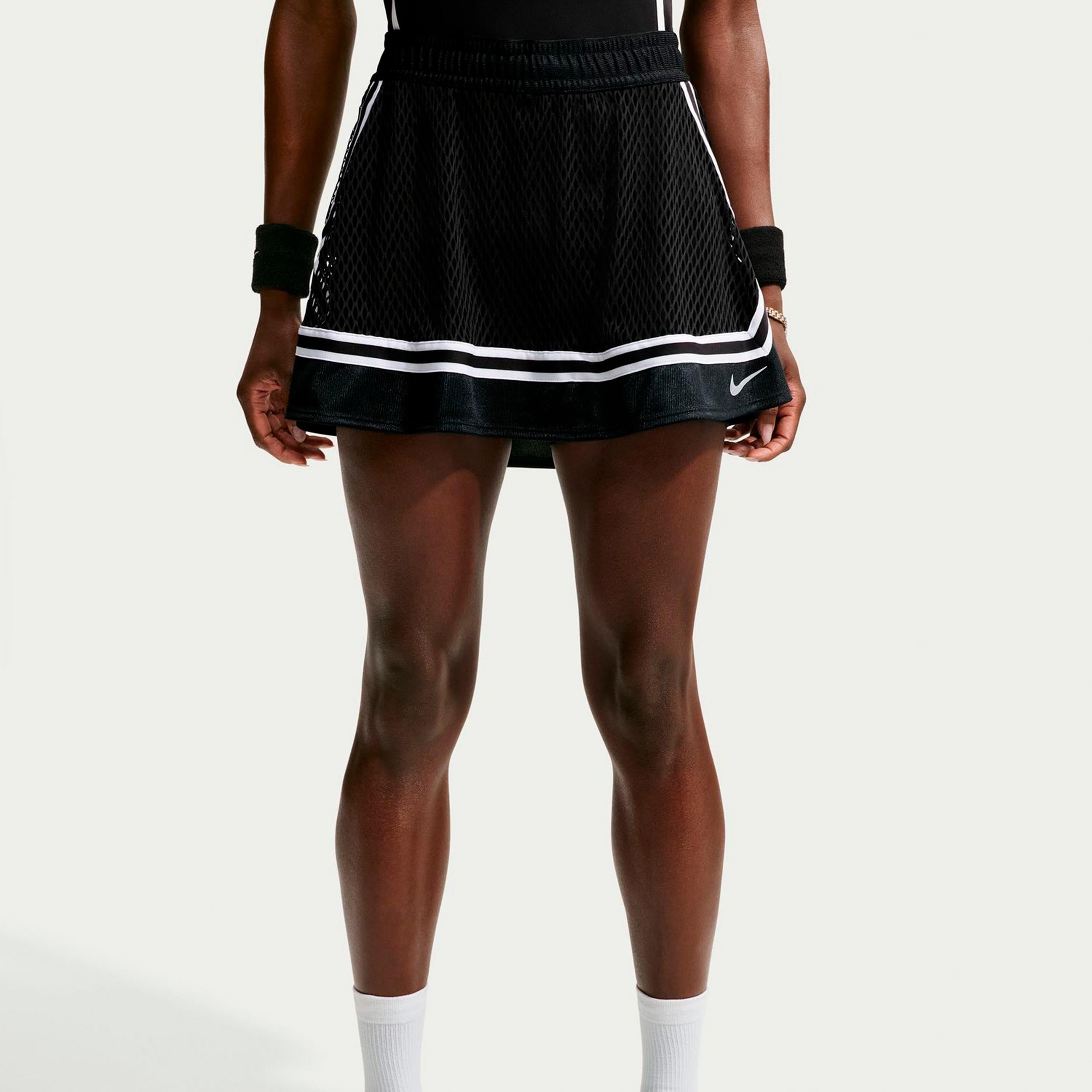 Nike Court Slam Sukně Dámy - černá, bílá