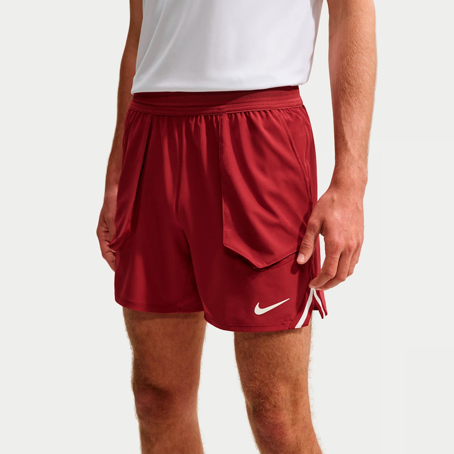 Nike Jannik Sinner Court Slam Šortky Muži - červené víno, krémová