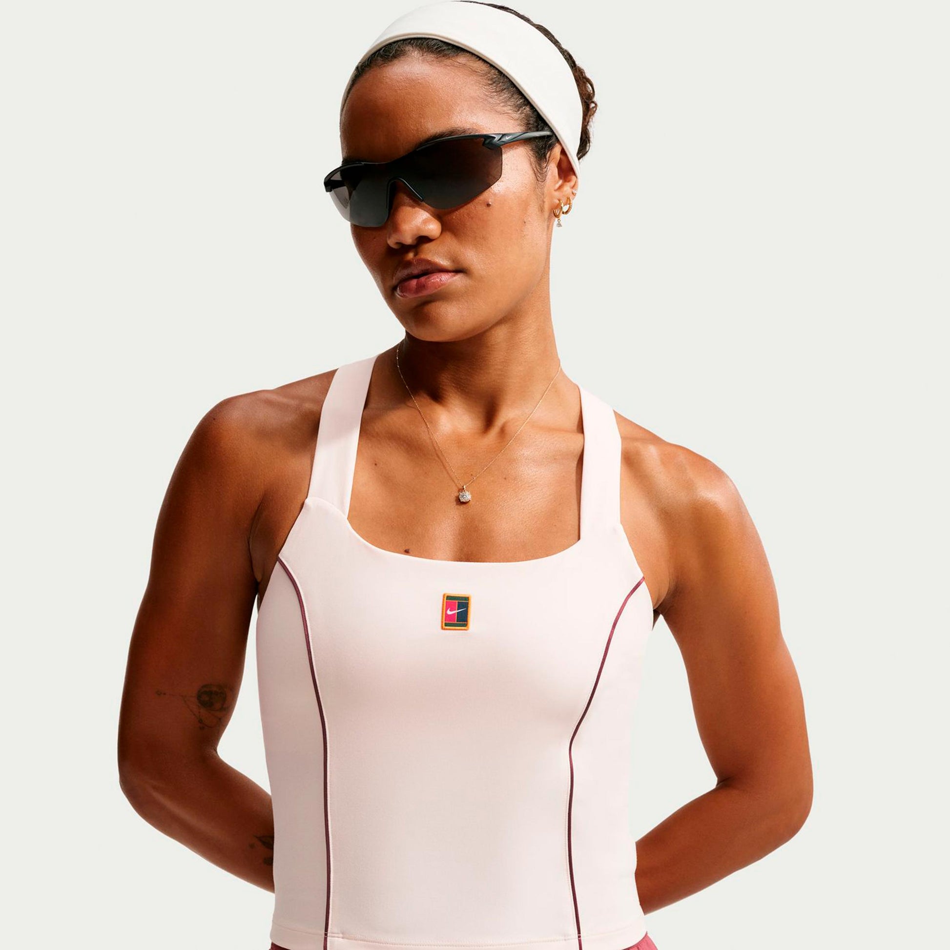 Nike Court Sportovní tílko Dámy - krémovo-biela