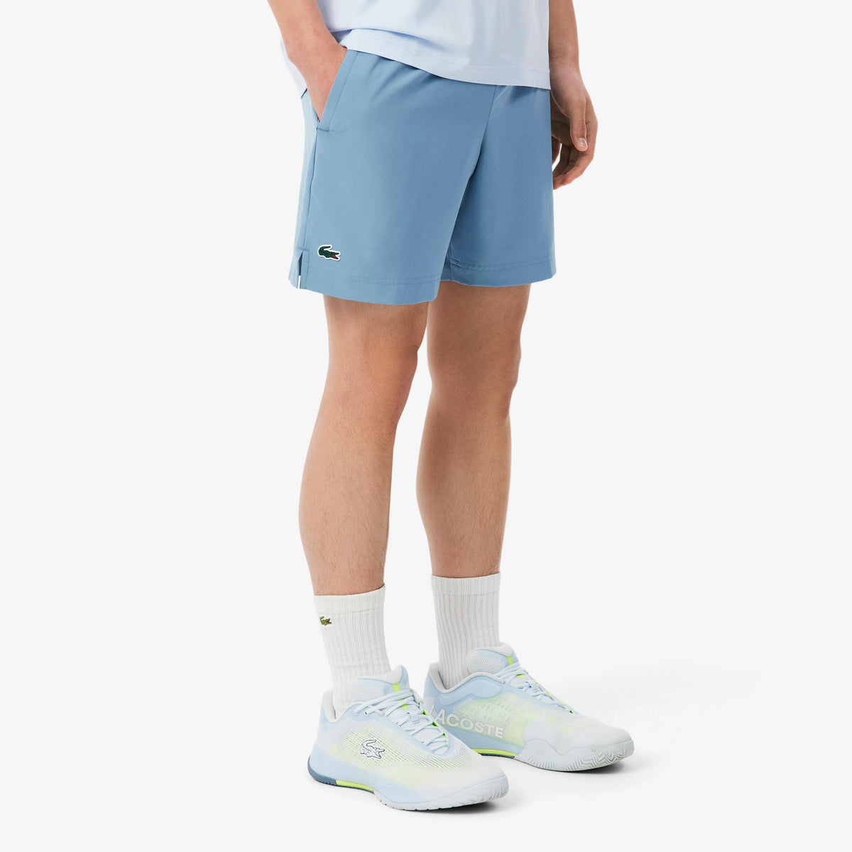Lacoste Šortky Muži - modro-šedá