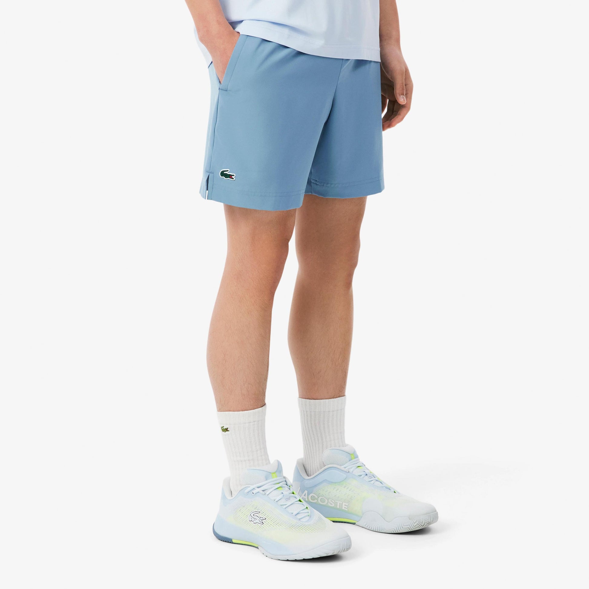 Lacoste Šortky Muži - modro-šedá