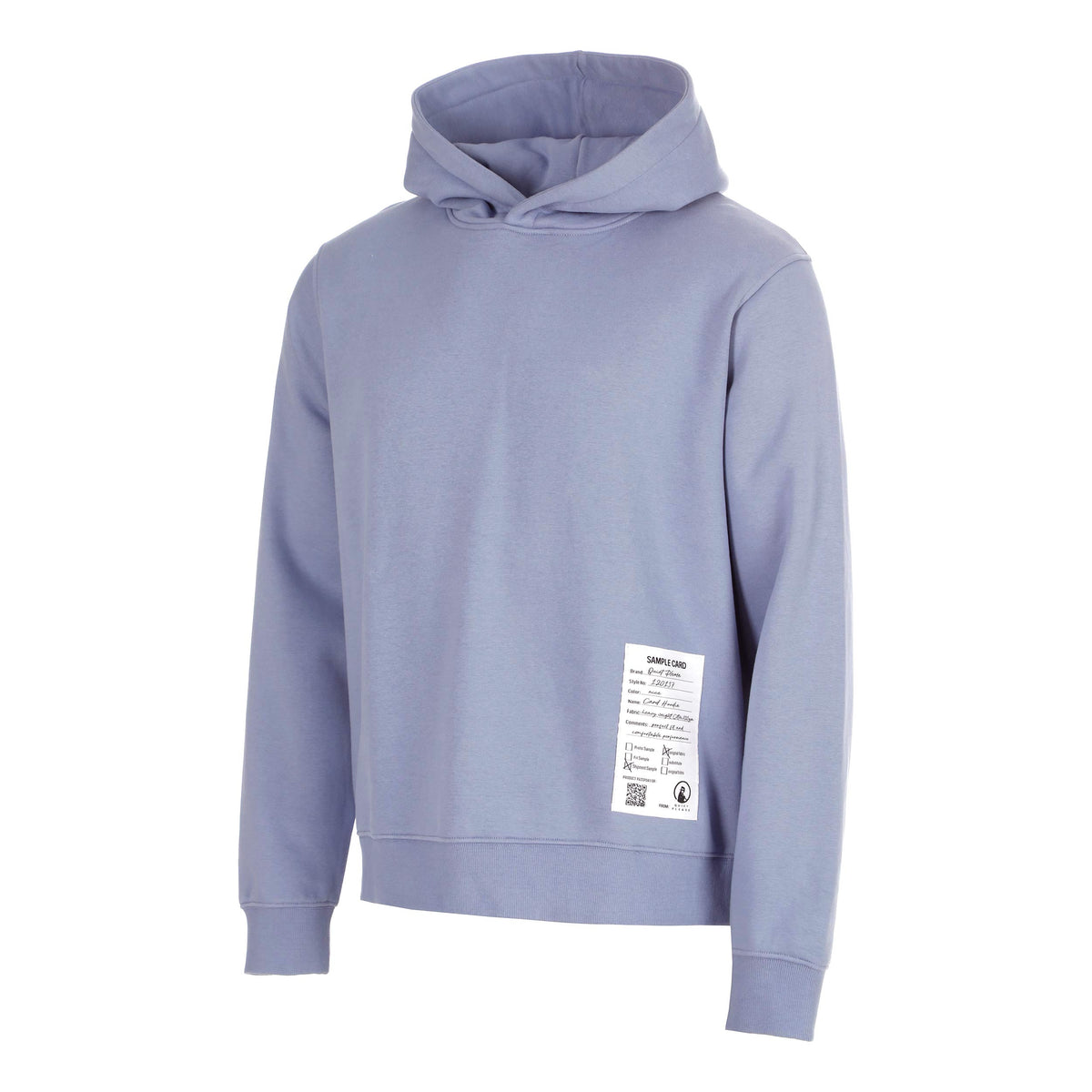 Quiet Please Sample Card Loose Fit Hoody Muži - modrá
