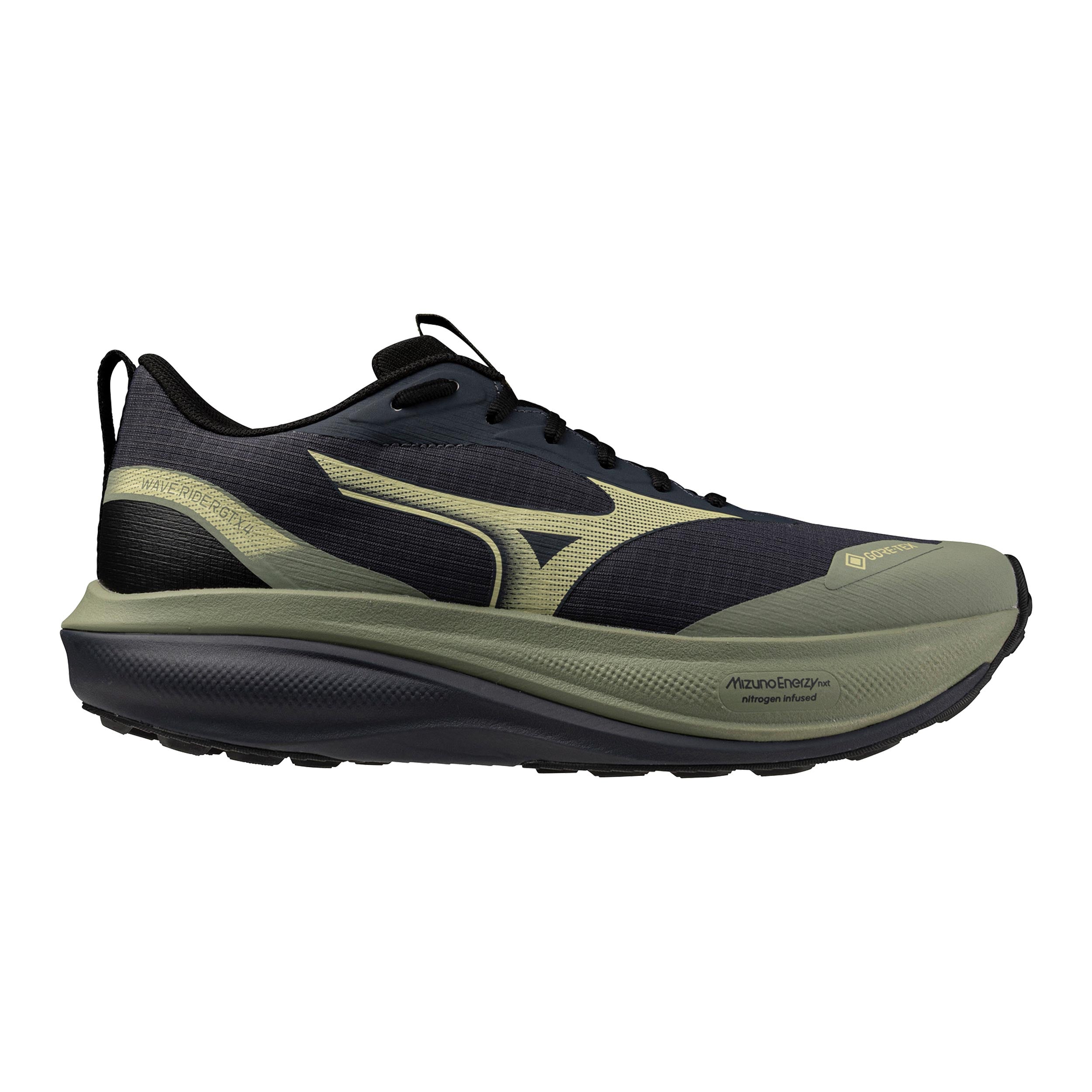 Mizuno Wave Rider GTX 4  Obuv pro měkčí povrch,žádný asfalt Muži - šalvia, tmavě modrá