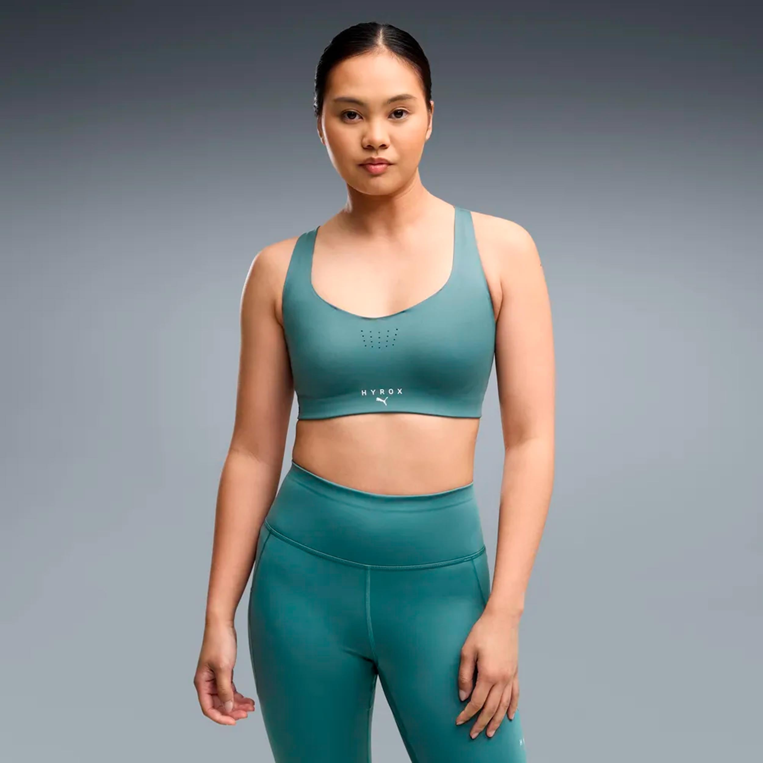 Puma HYROX PWRMODE  Sportovní podprsenka Dámy - zelená