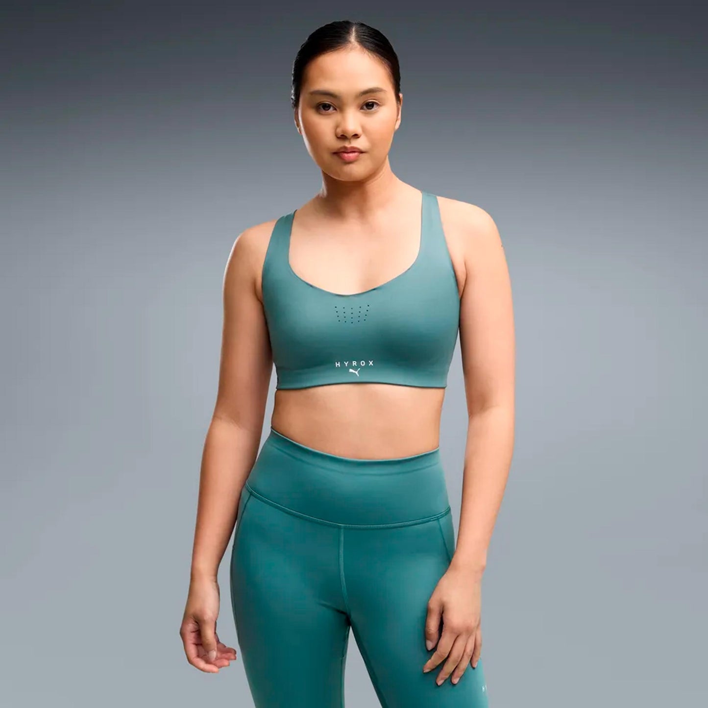 Puma HYROX PWRMODE  Sportovní podprsenka Dámy - zelená