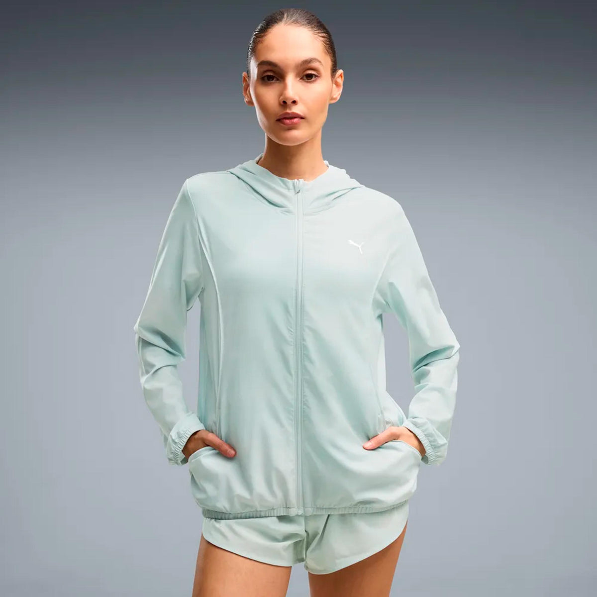 Puma Velocity AOP Woven  Běžecká bunda Dámy - světle zelená