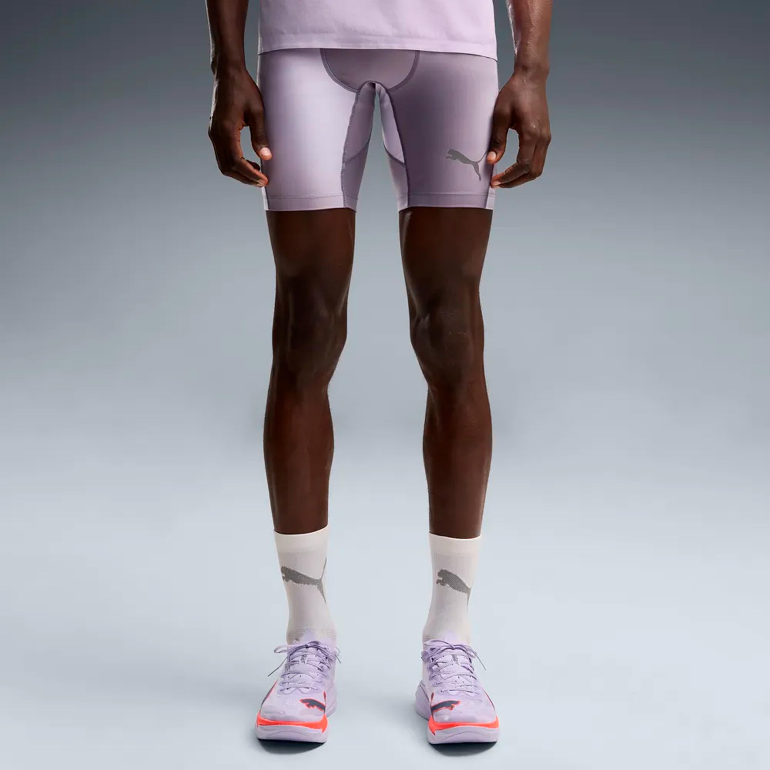 Puma Lightspeed AOP 8in half  Bežecké pančuchy Muži - šedá