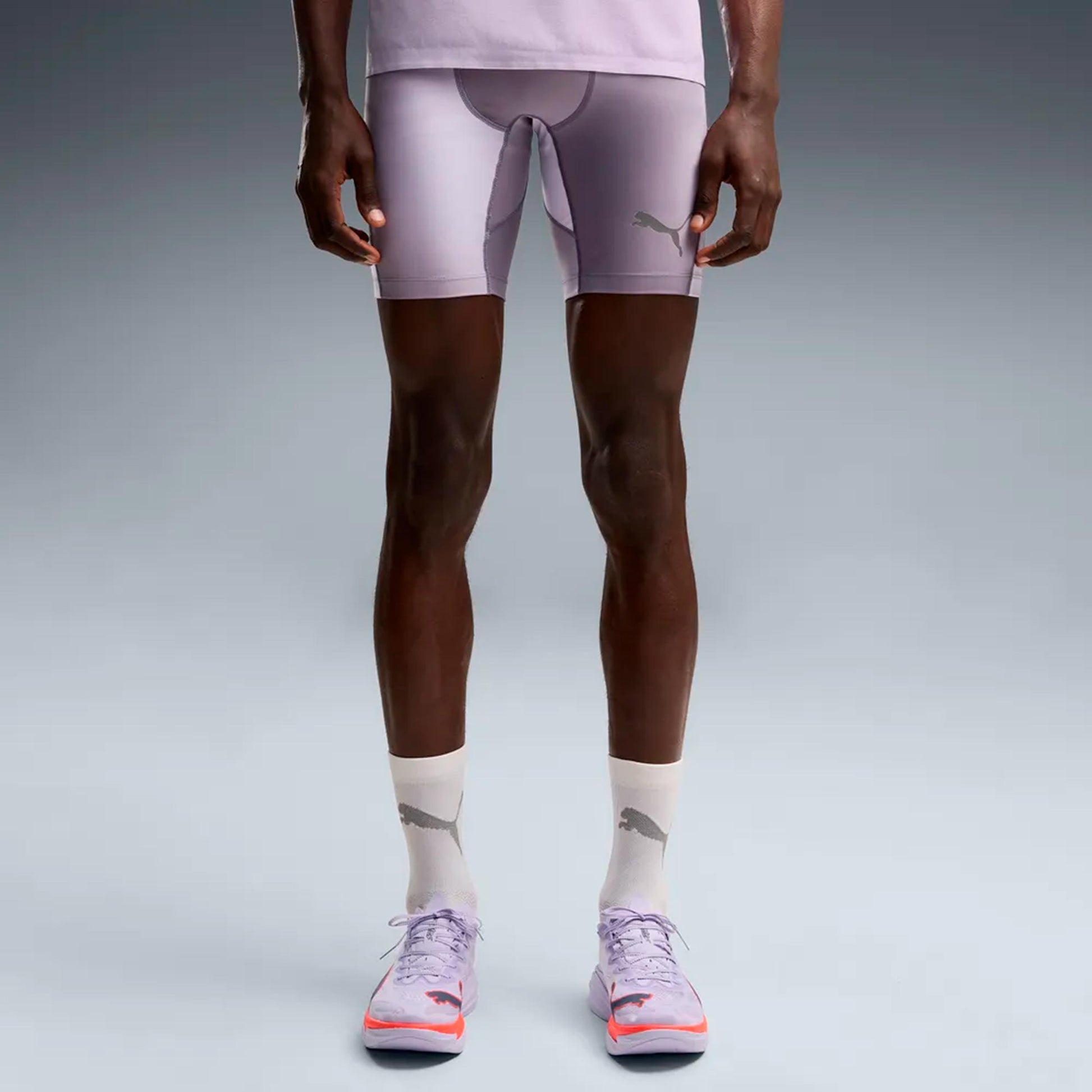 Puma Lightspeed AOP 8in half  Bežecké pančuchy Muži - šedá